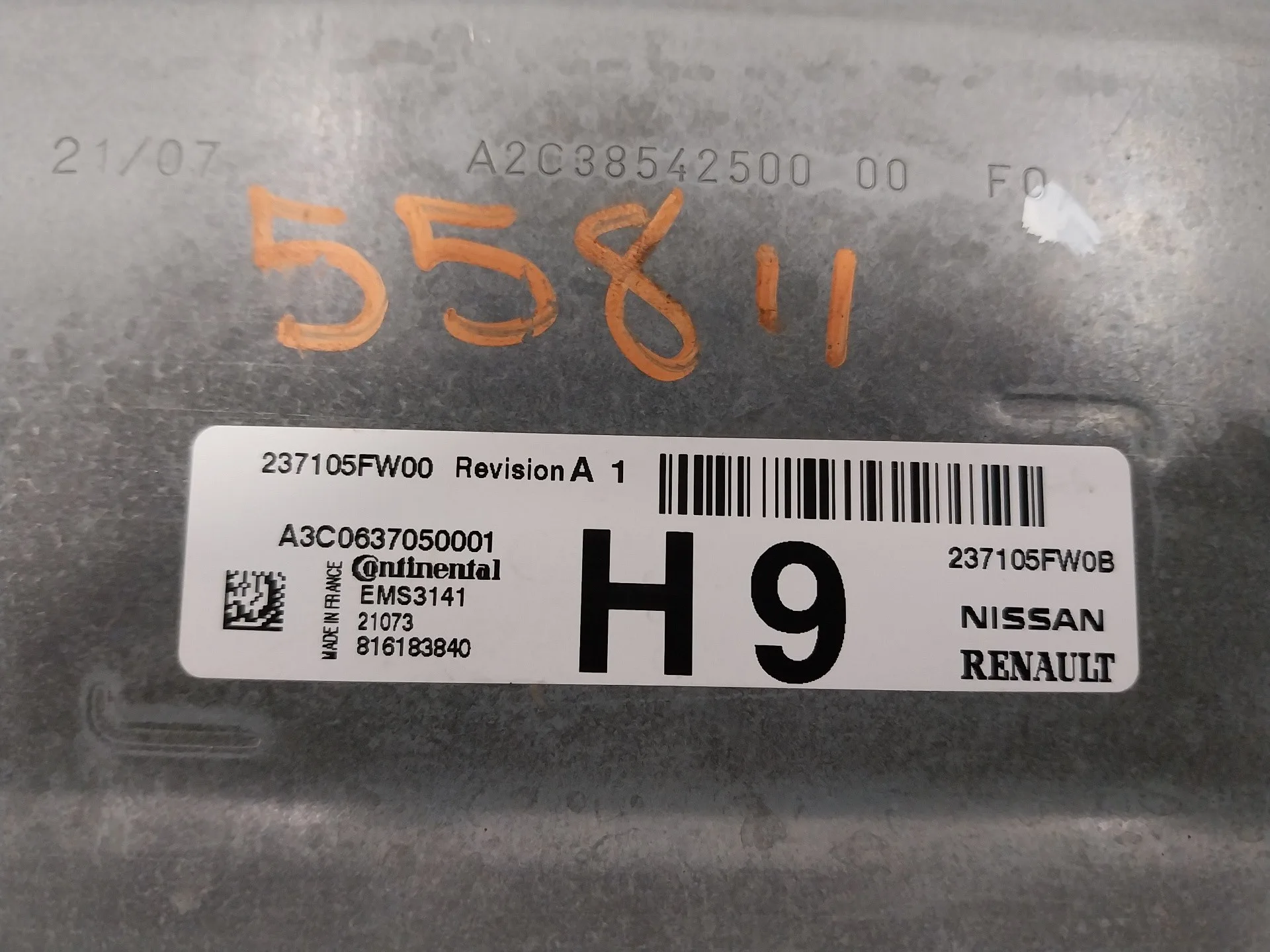 Centralita Motor Uce para Nissan Micra V (K14)