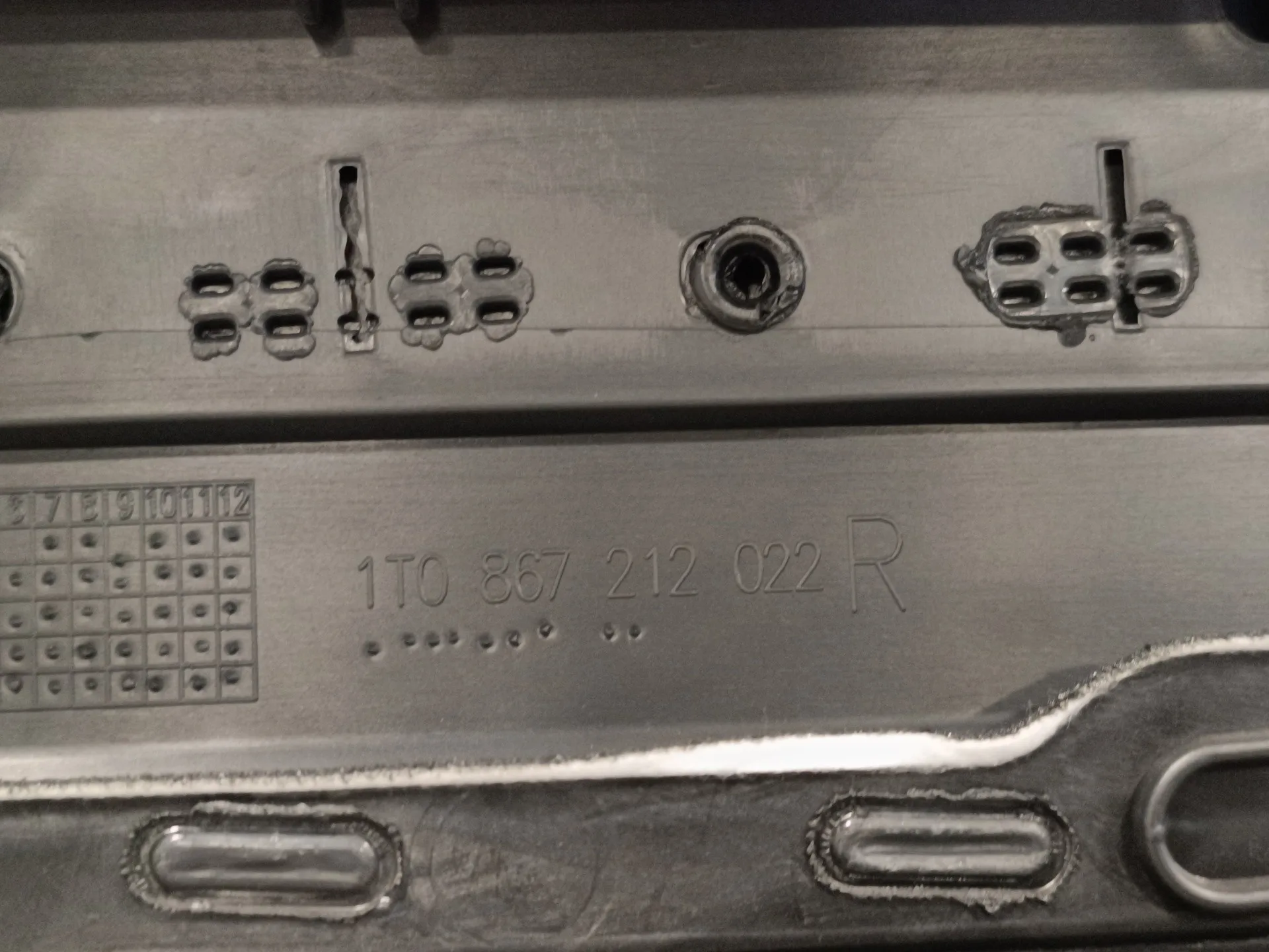 Guarnecido Puerta Trasera Derecha para Volkswagen Touran (1T2)