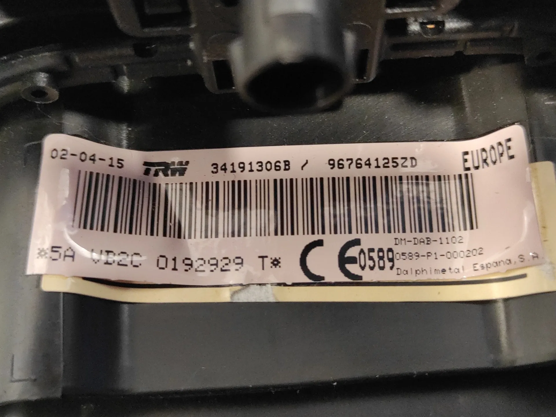 Airbag Delantero Izquierdo para Peugeot 3008