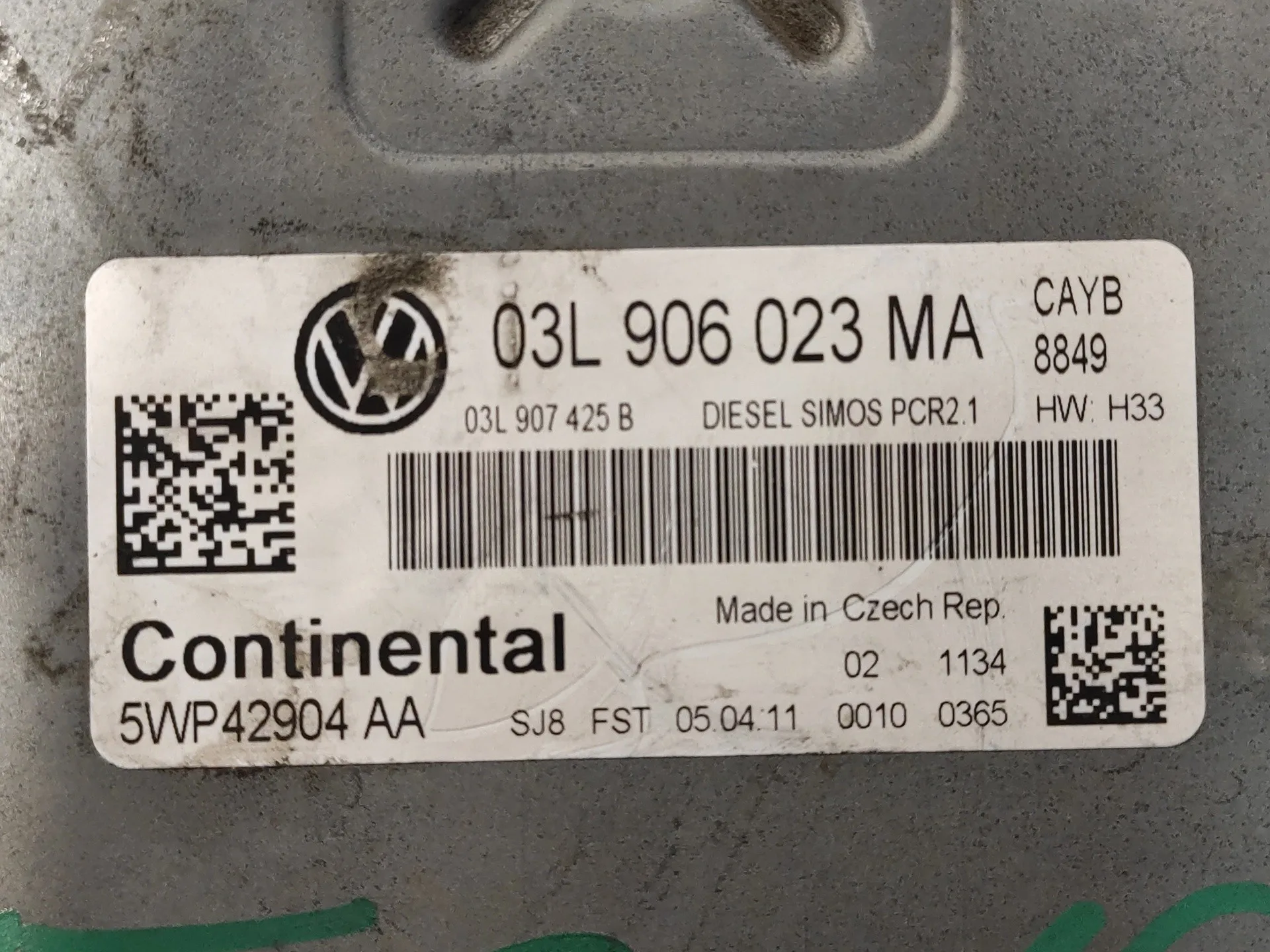Centralita Motor Uce para Volkswagen Polo (6R1)