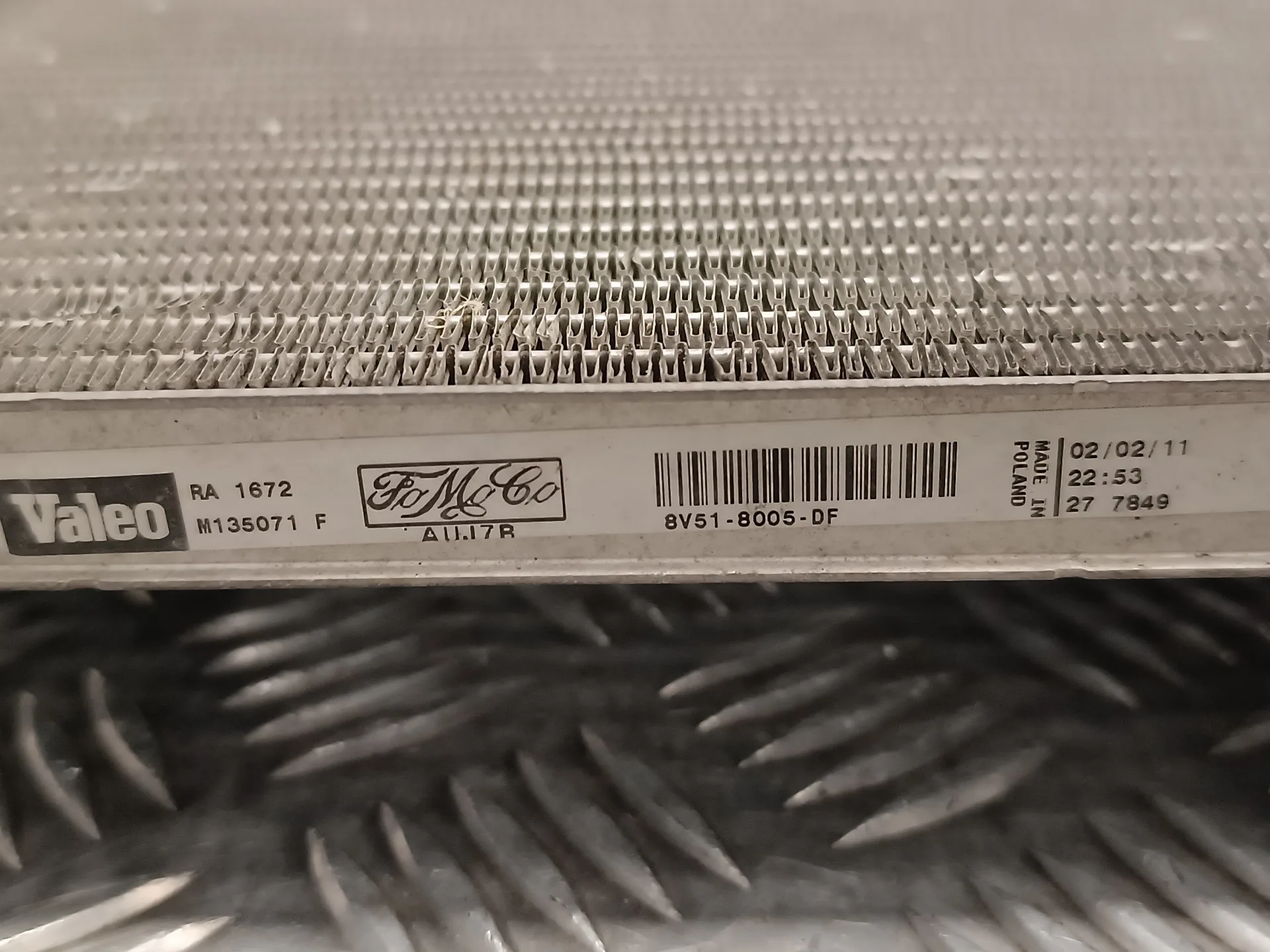 Radiador Agua para Ford Fiesta (Cb1)