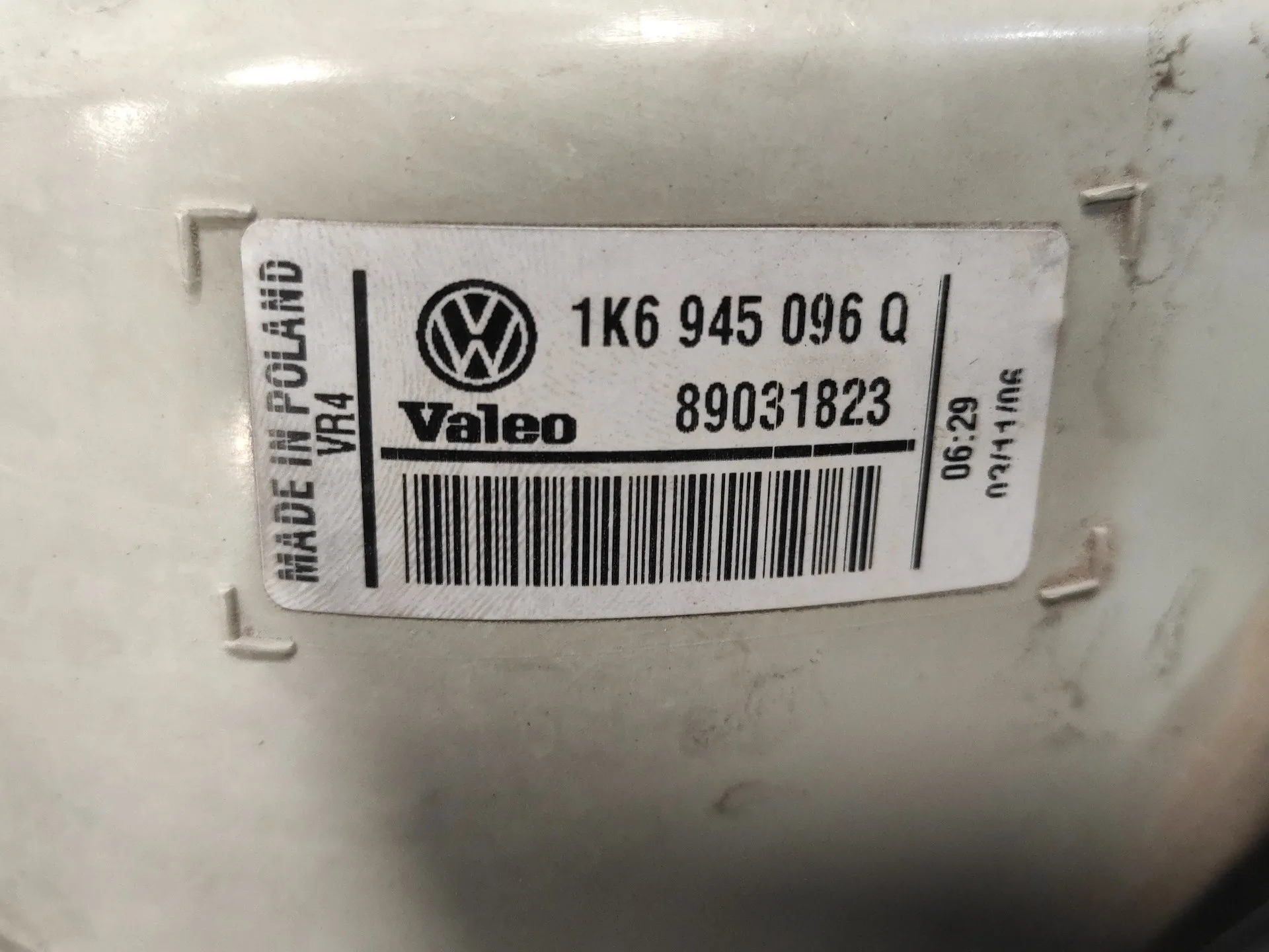 Piloto Trasero Derecho para Volkswagen Golf V Berlina (1K1)