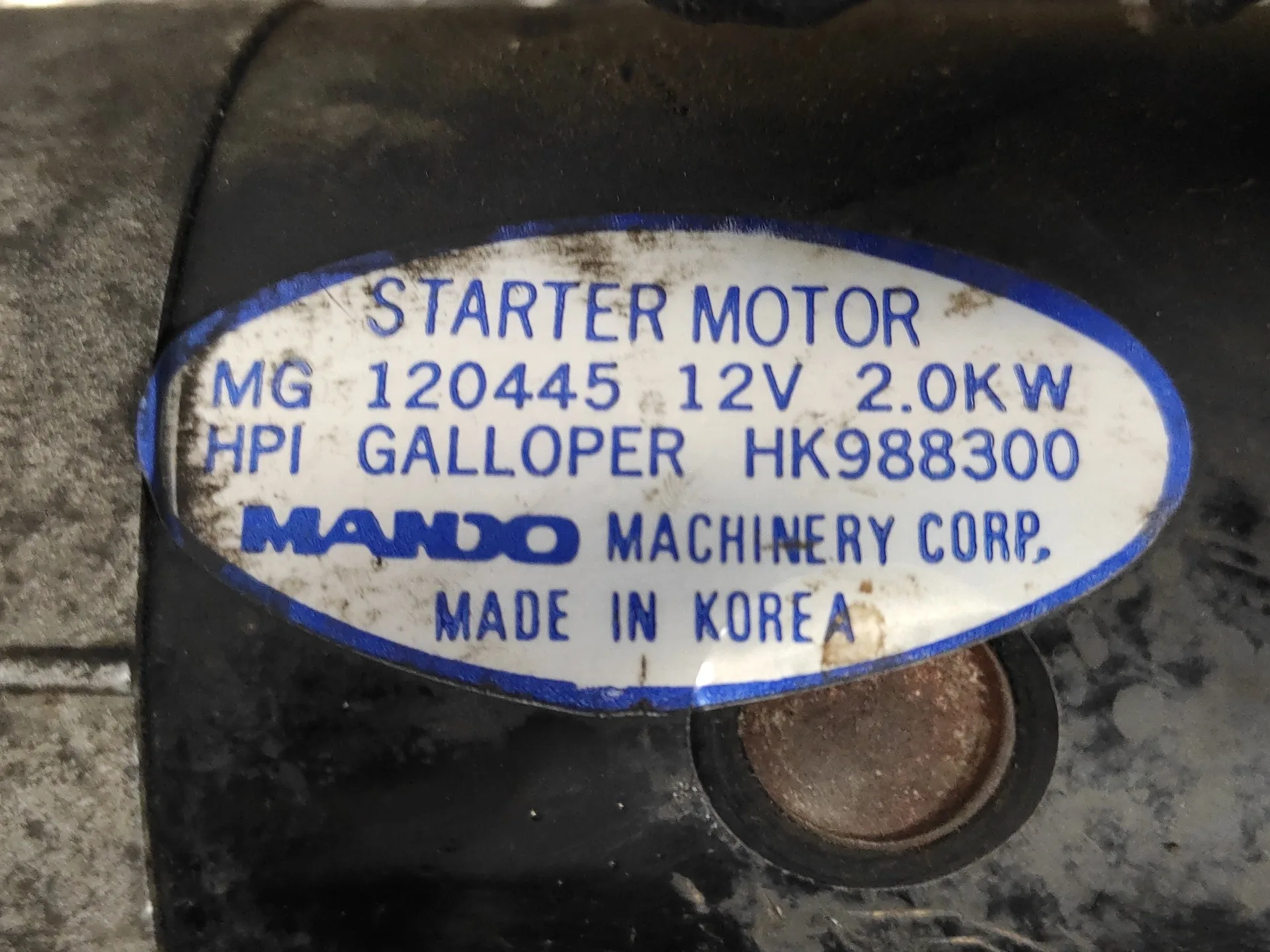 Motor Arranque para Mitsubishi Galloper (Hyundai)