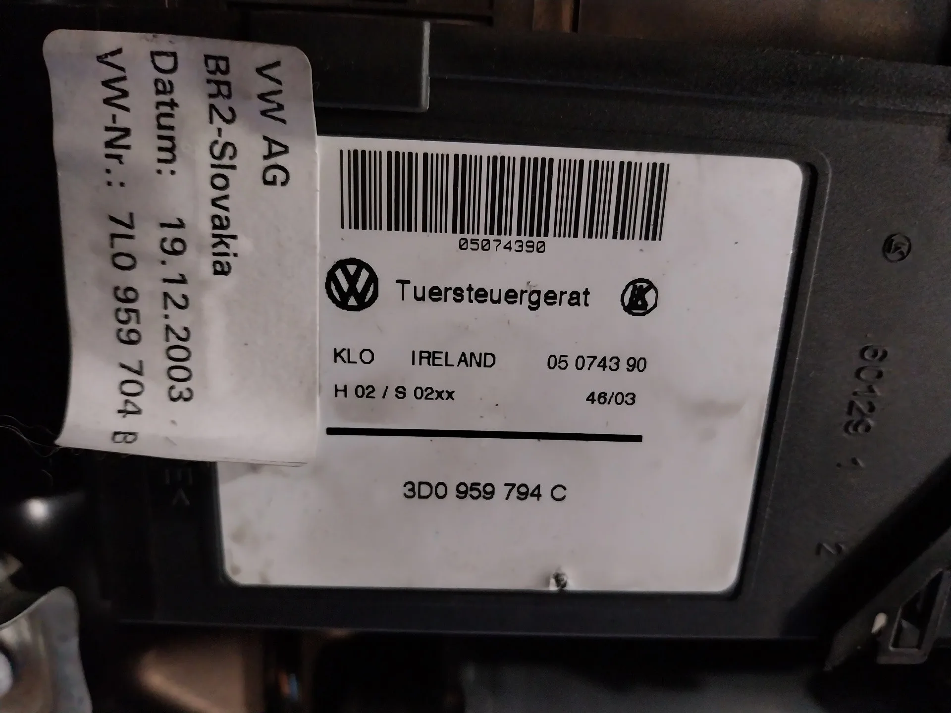 Elevalunas Trasero Derecho para Porsche Cayenne (Typ 9Pa)