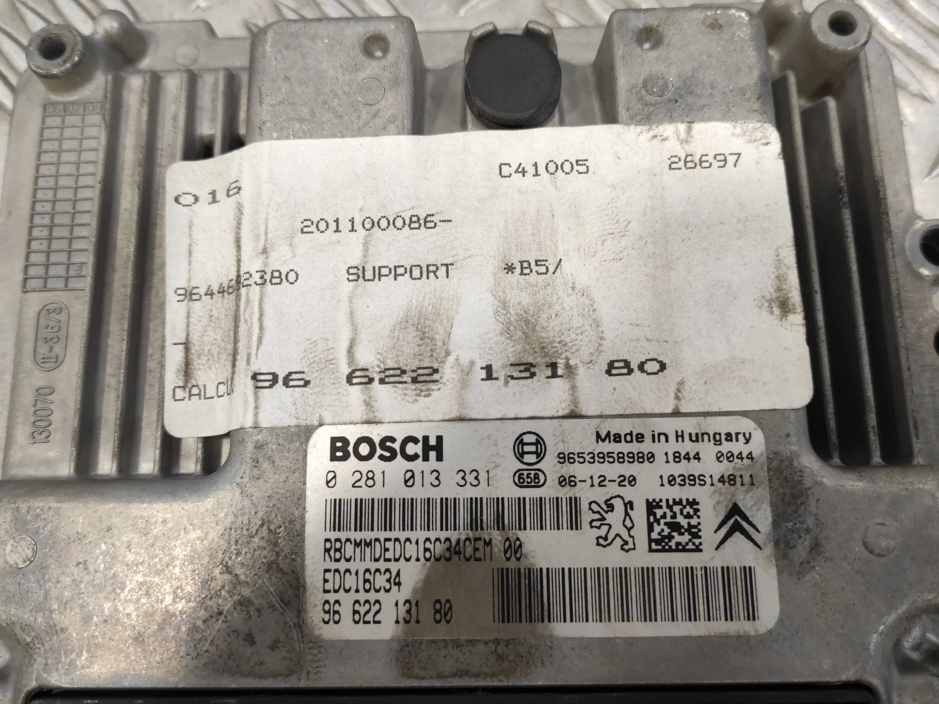 Centralita Motor Uce para Citroën C4 Coupe