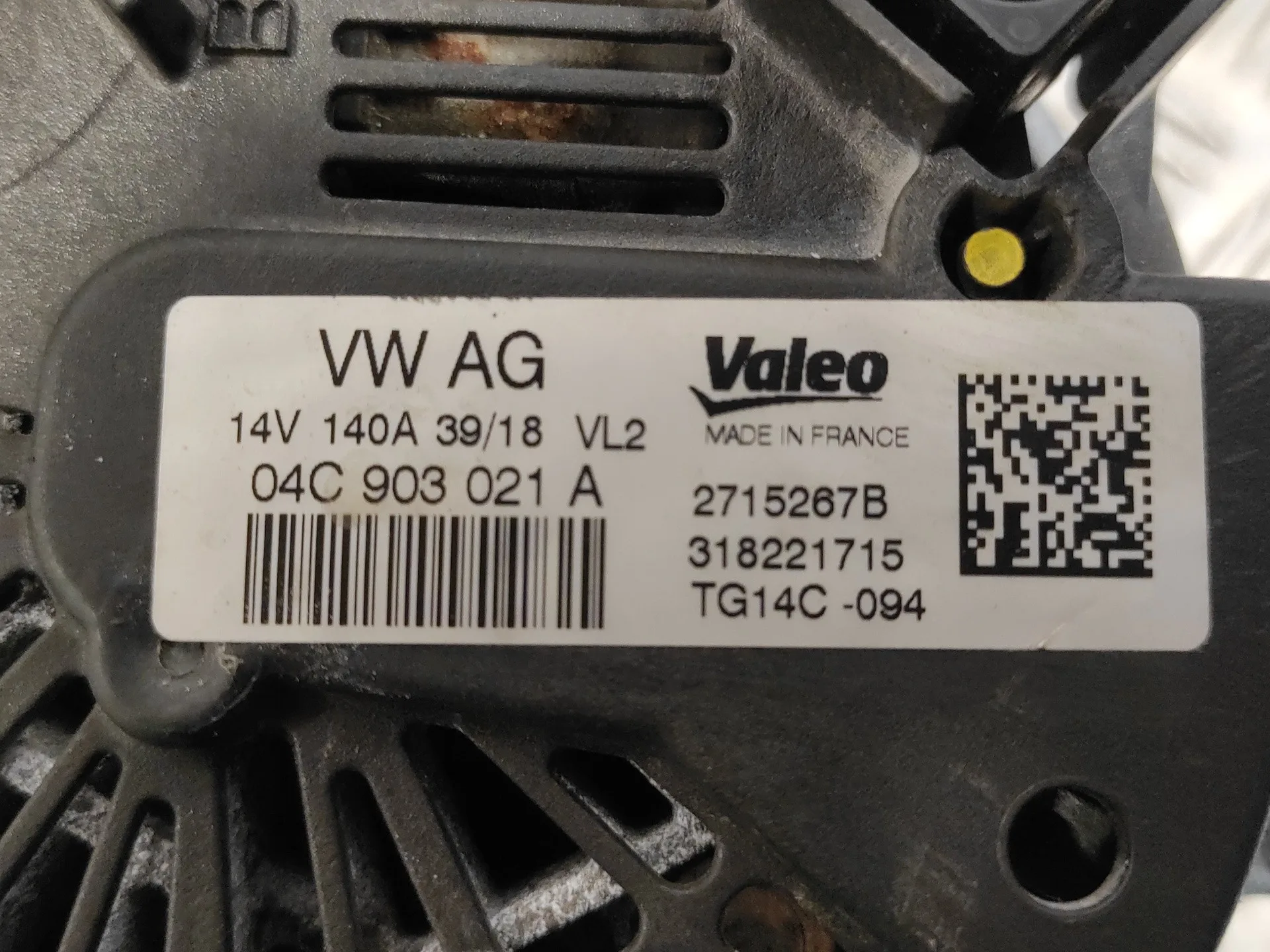 Alternador para Seat Ibiza (Kj1)