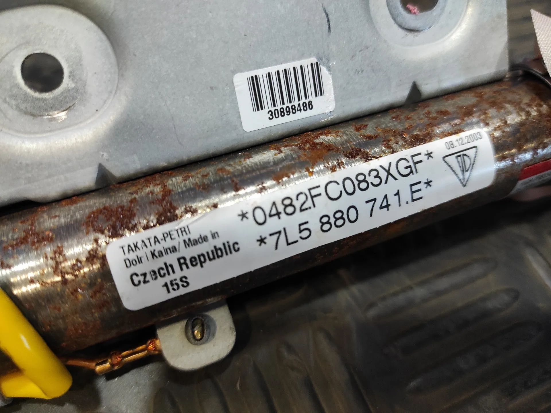 Airbag Cortina Delantero Izquierdo para Porsche Cayenne (Typ 9Pa)