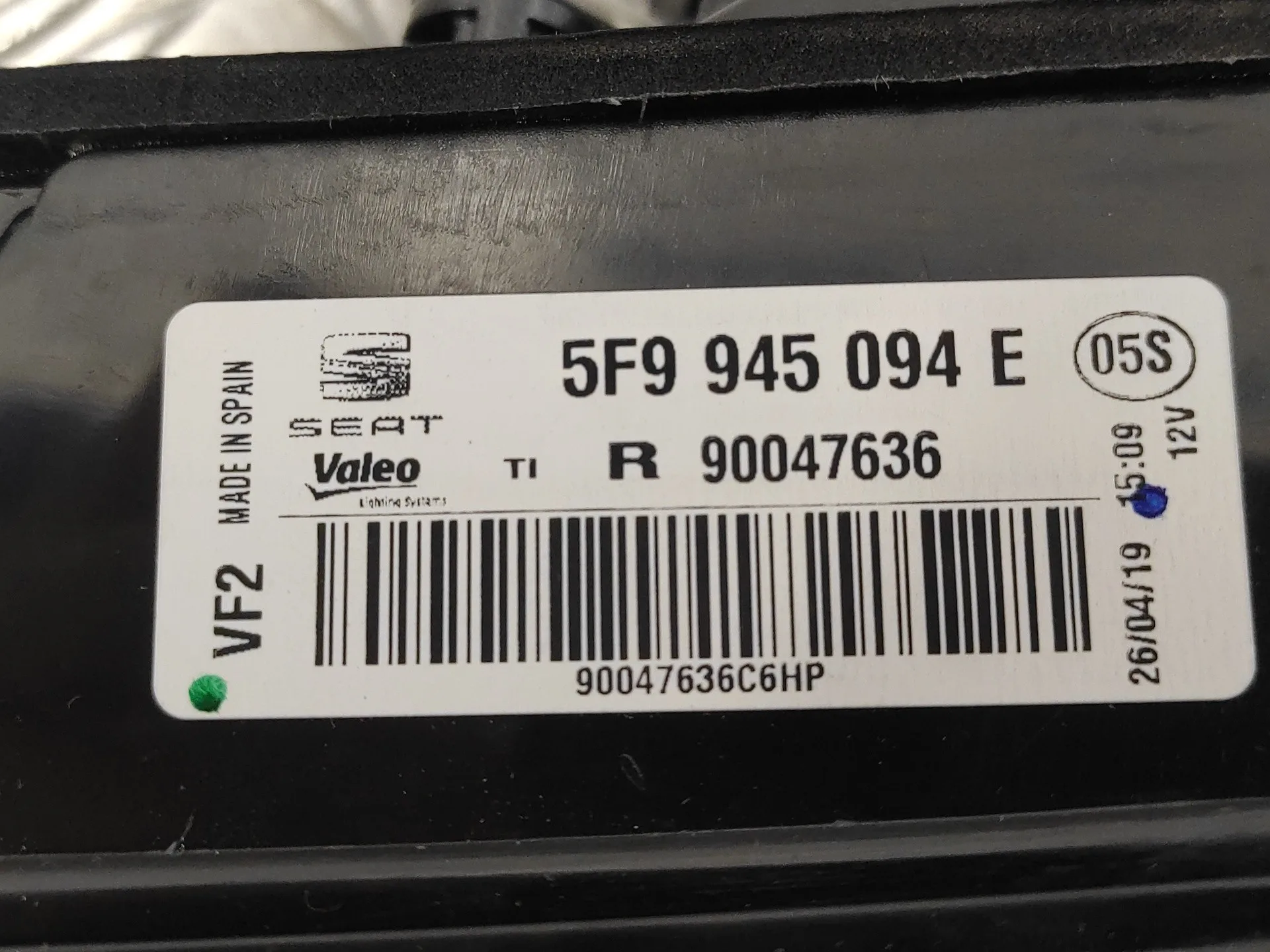 Piloto Trasero Derecho Porton para Seat Leon (5F1)