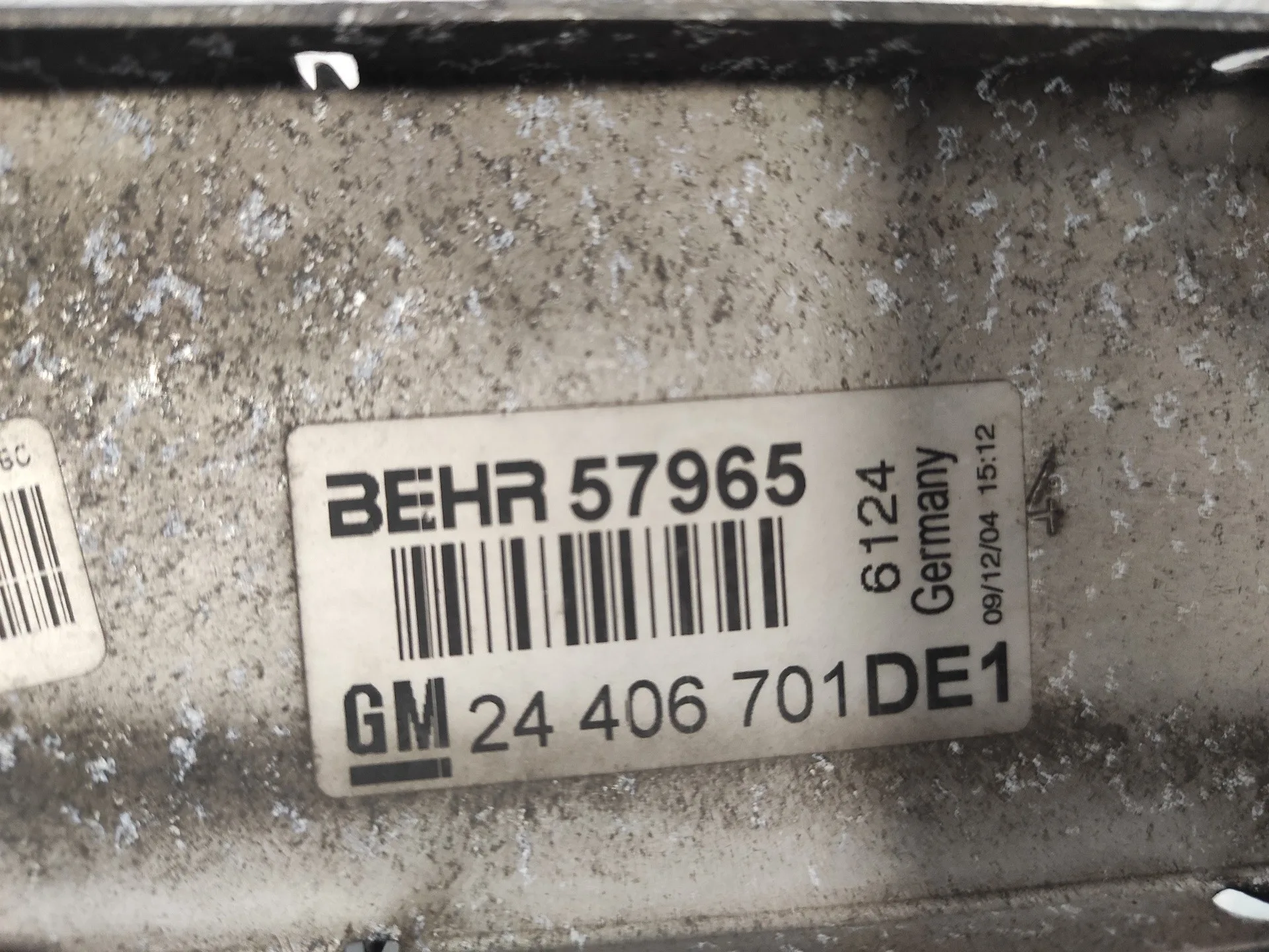 Intercooler para Opel Zafira A