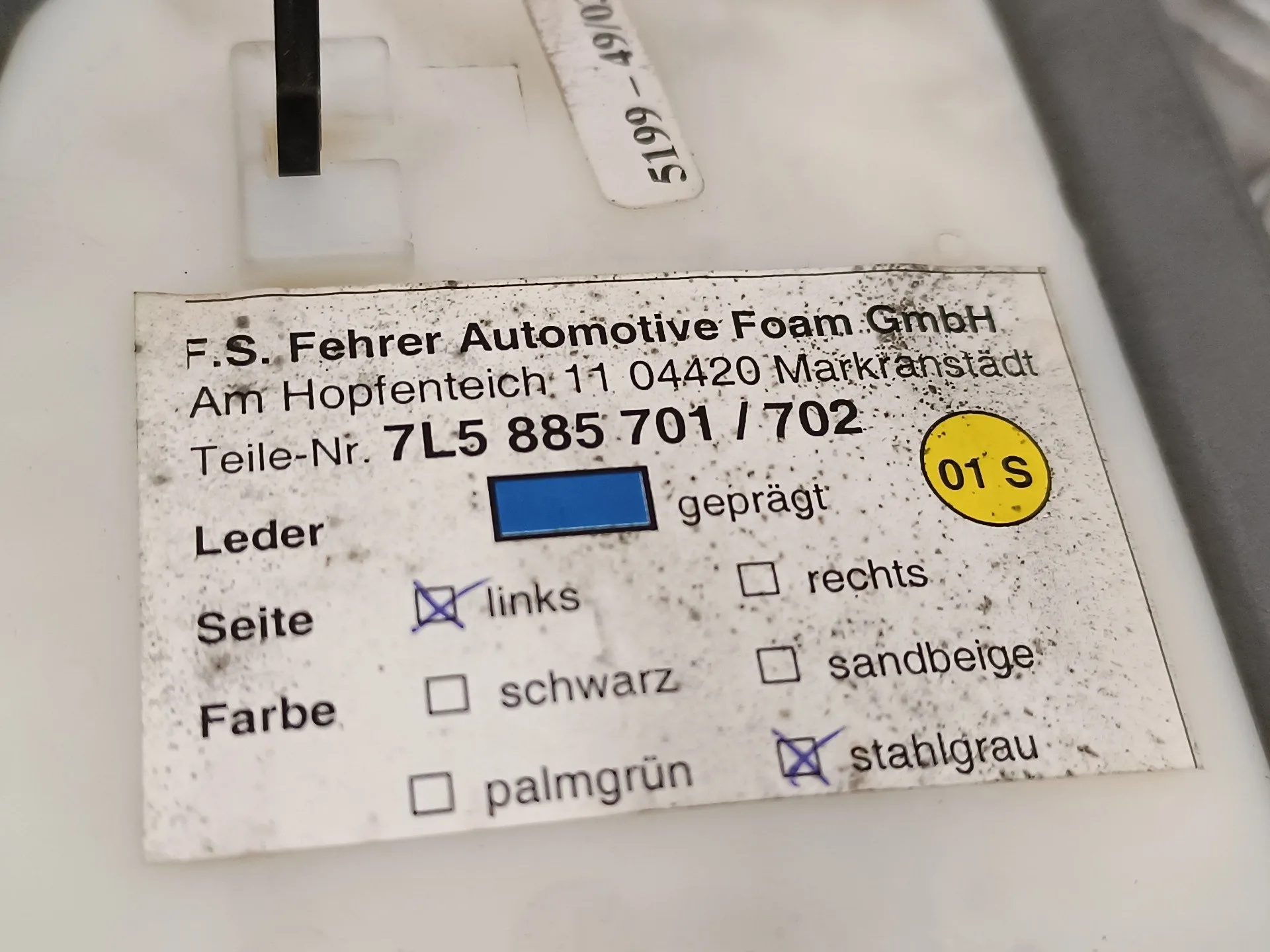 Moldura para Porsche Cayenne (Typ 9Pa)