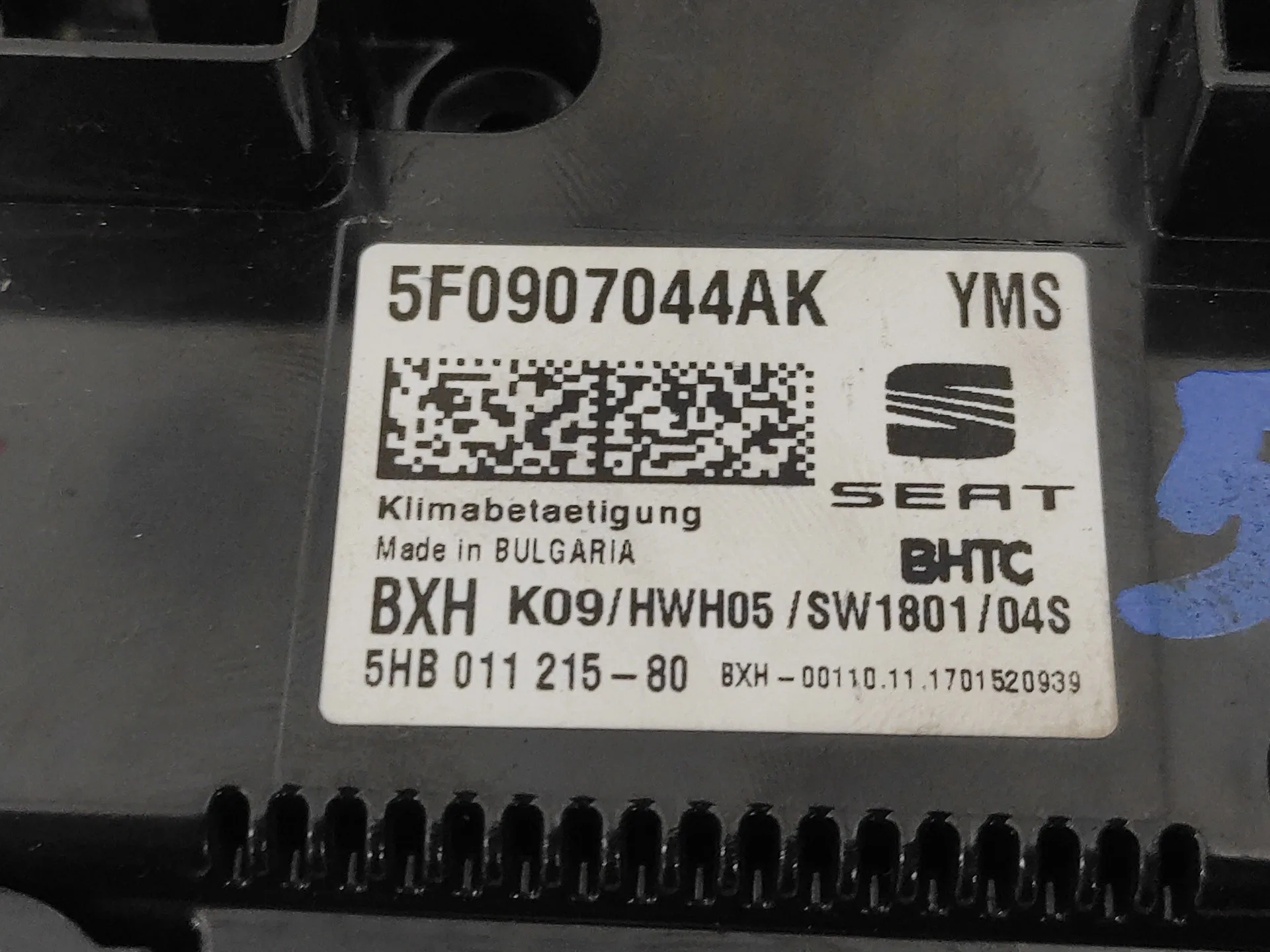 Mando Climatizador para Seat Ateca (Kh7)