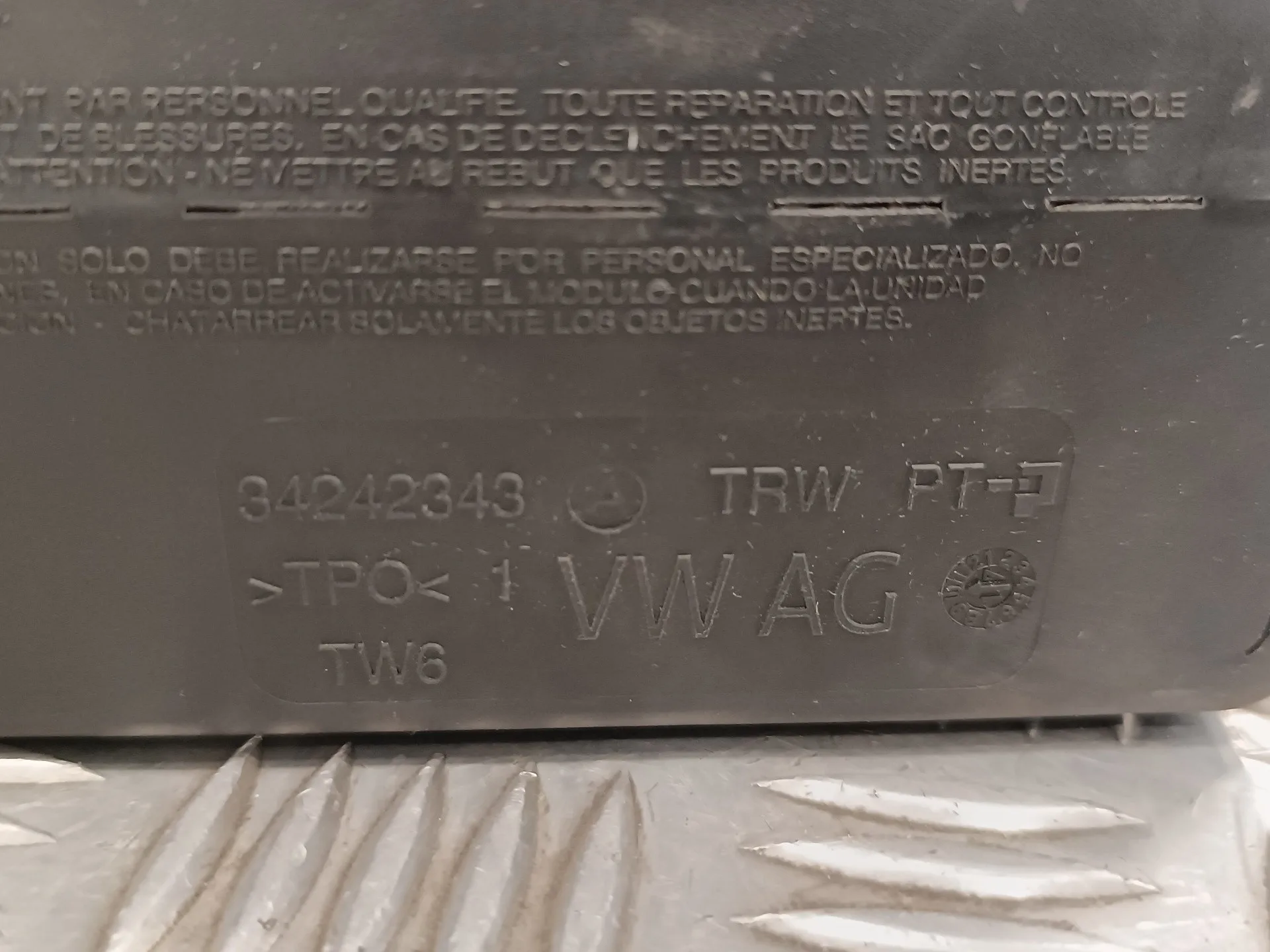 Airbag Rodillas para Seat Ateca (Kh7)