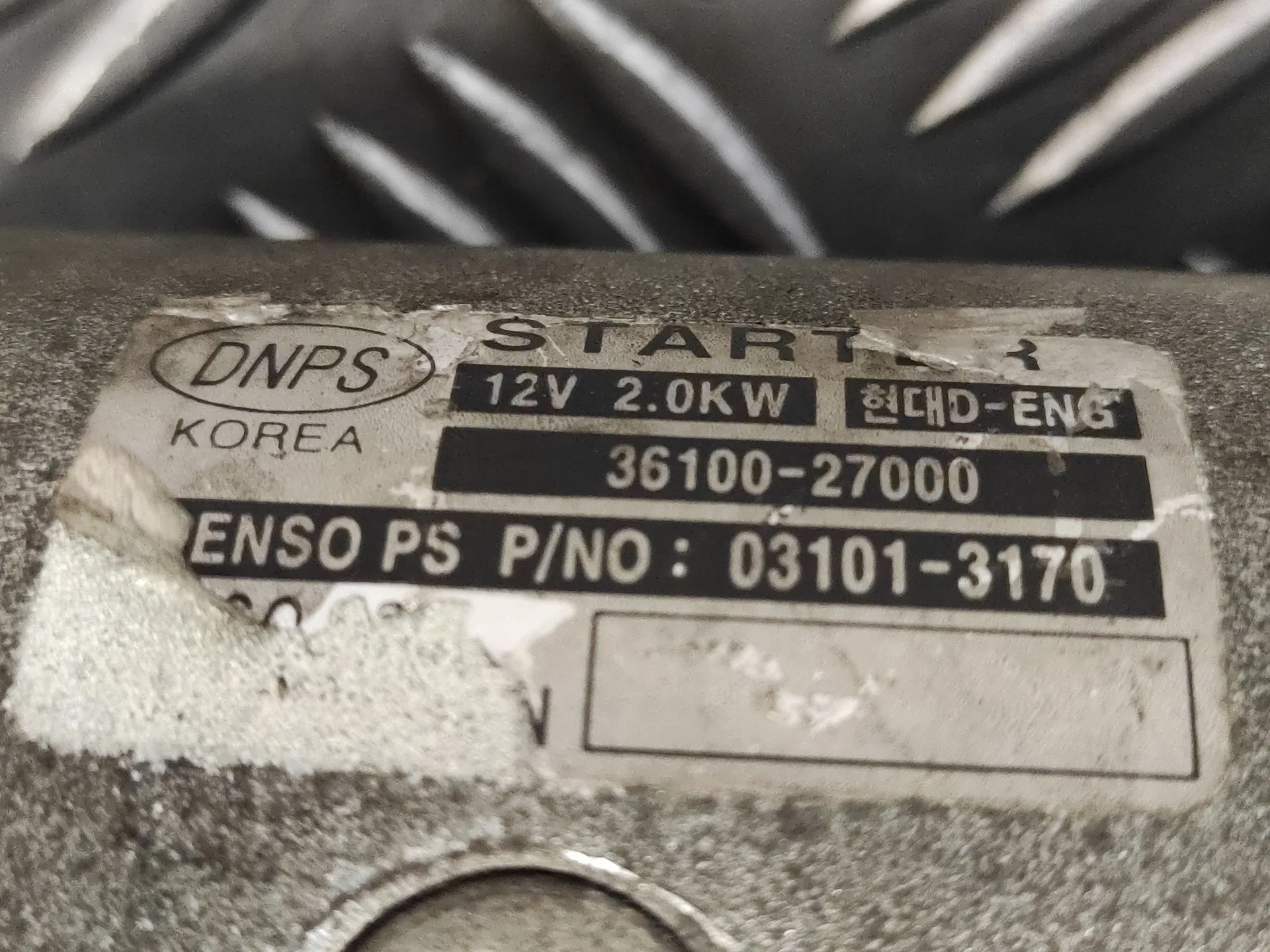 Motor Arranque para Hyundai Trajet (Fo)
