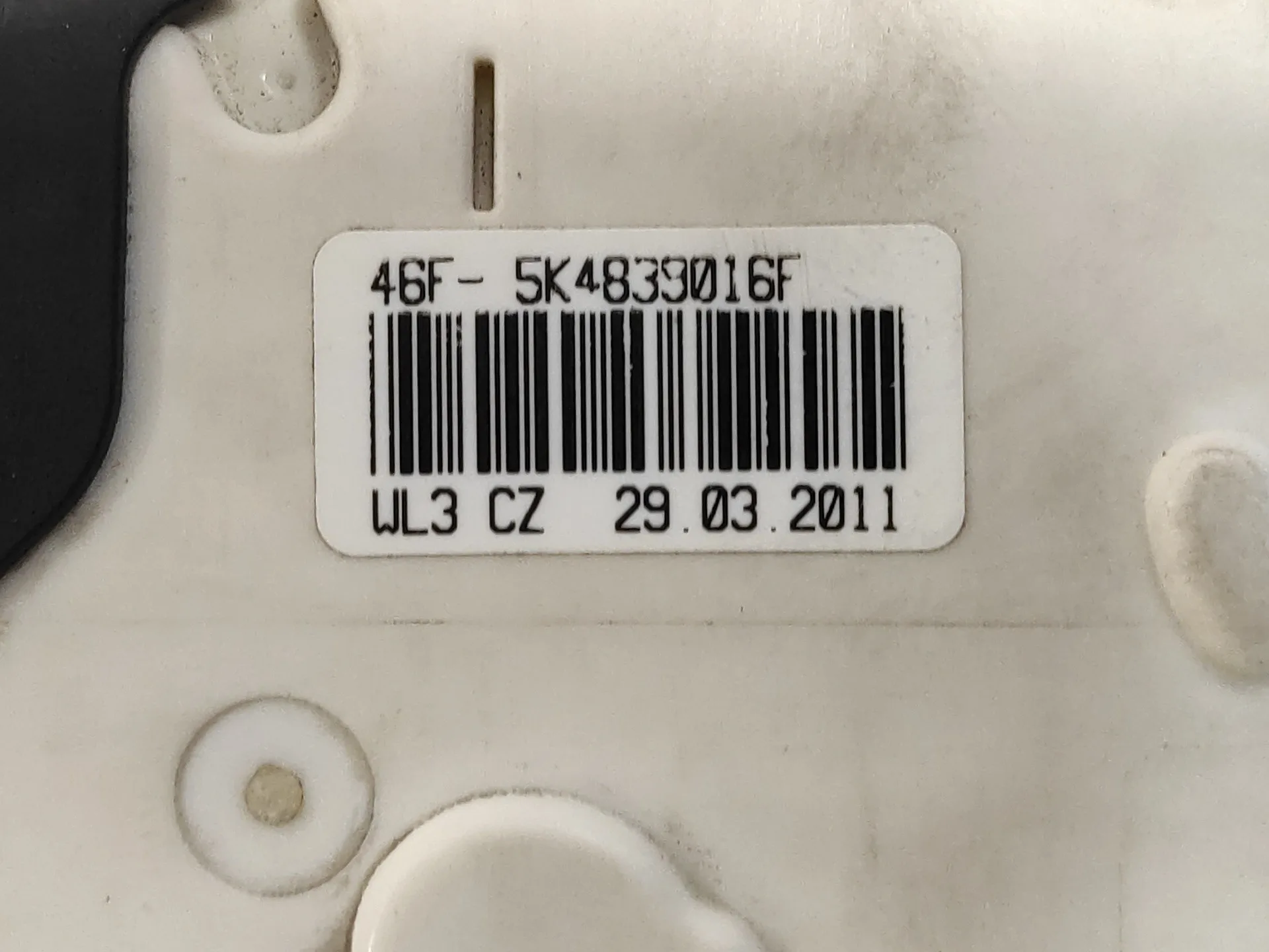 Cerradura Puerta Trasera Derecha para Volkswagen Polo (6R1)