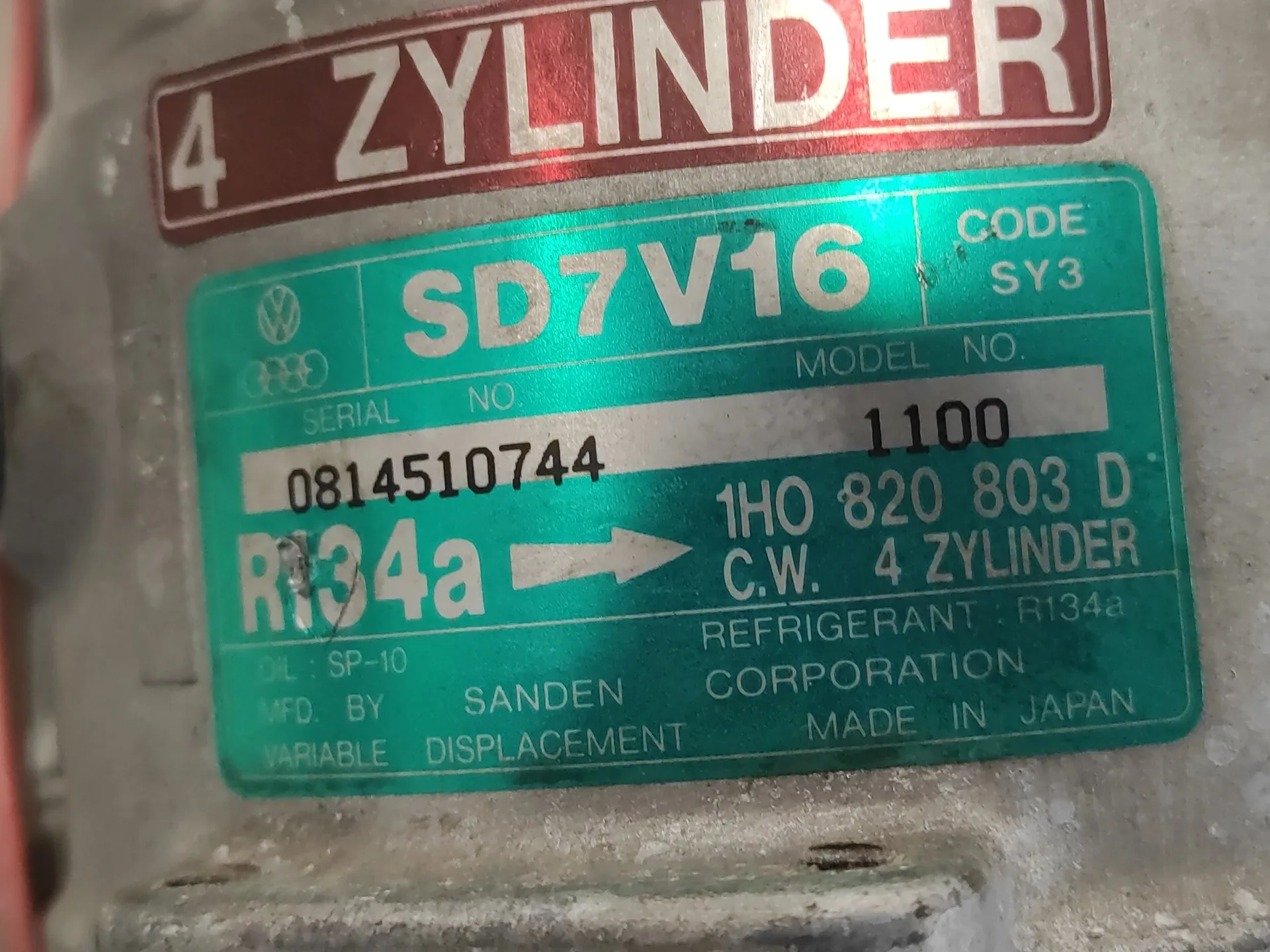 Compresor Aire Acondicionado para Seat Ibiza (6K)