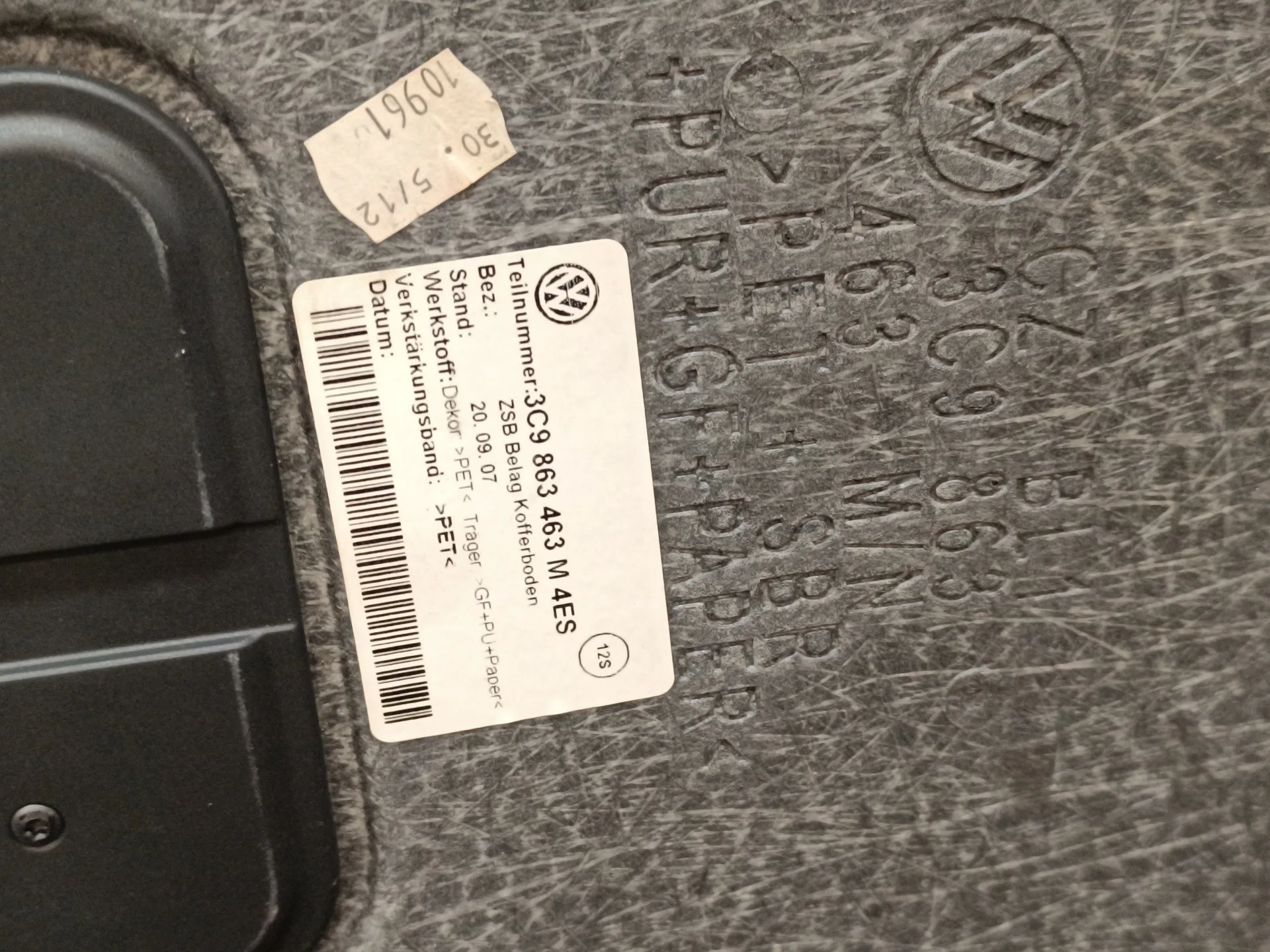 Tapizado Maletero para Volkswagen Passat Variant (365)