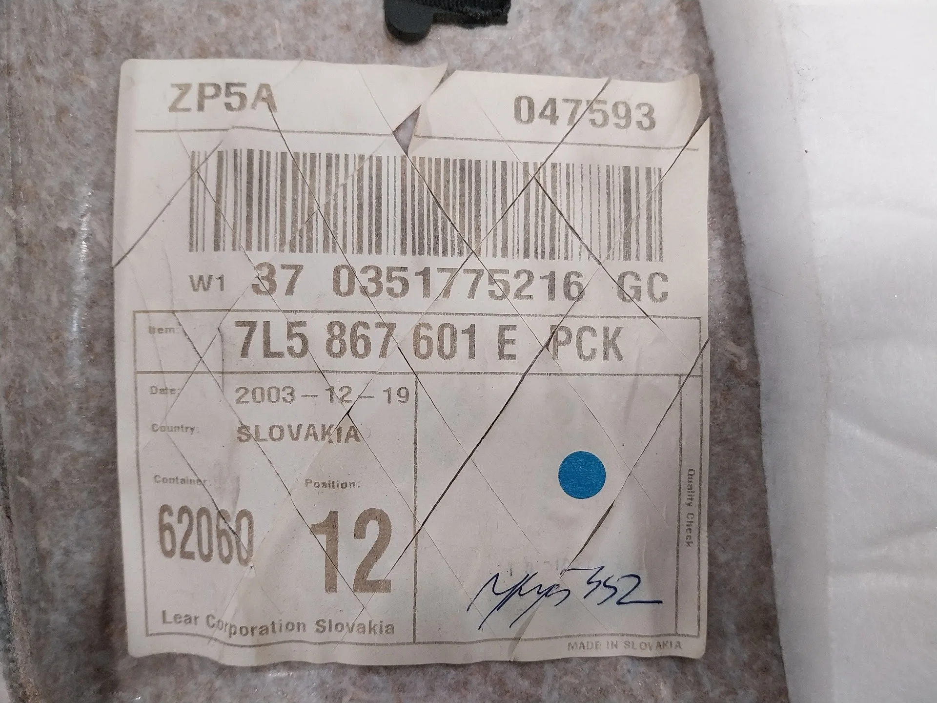 Guarnecido Porton Trasero para Porsche Cayenne (Typ 9Pa)
