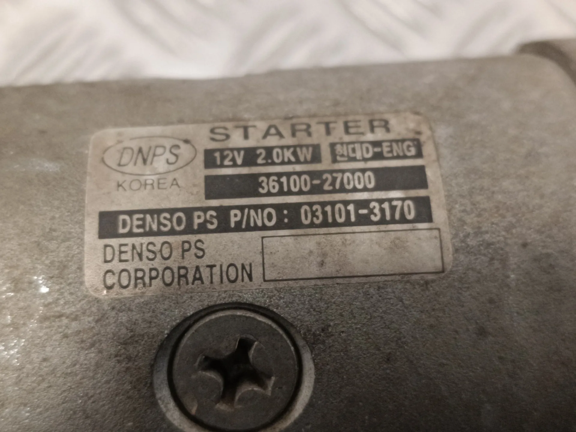 Motor Arranque para Hyundai Elantra (Xd)