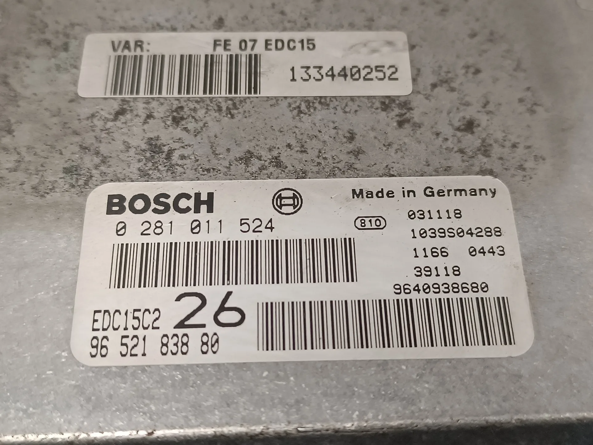 Centralita Motor Uce para Citroën C5 Berlina