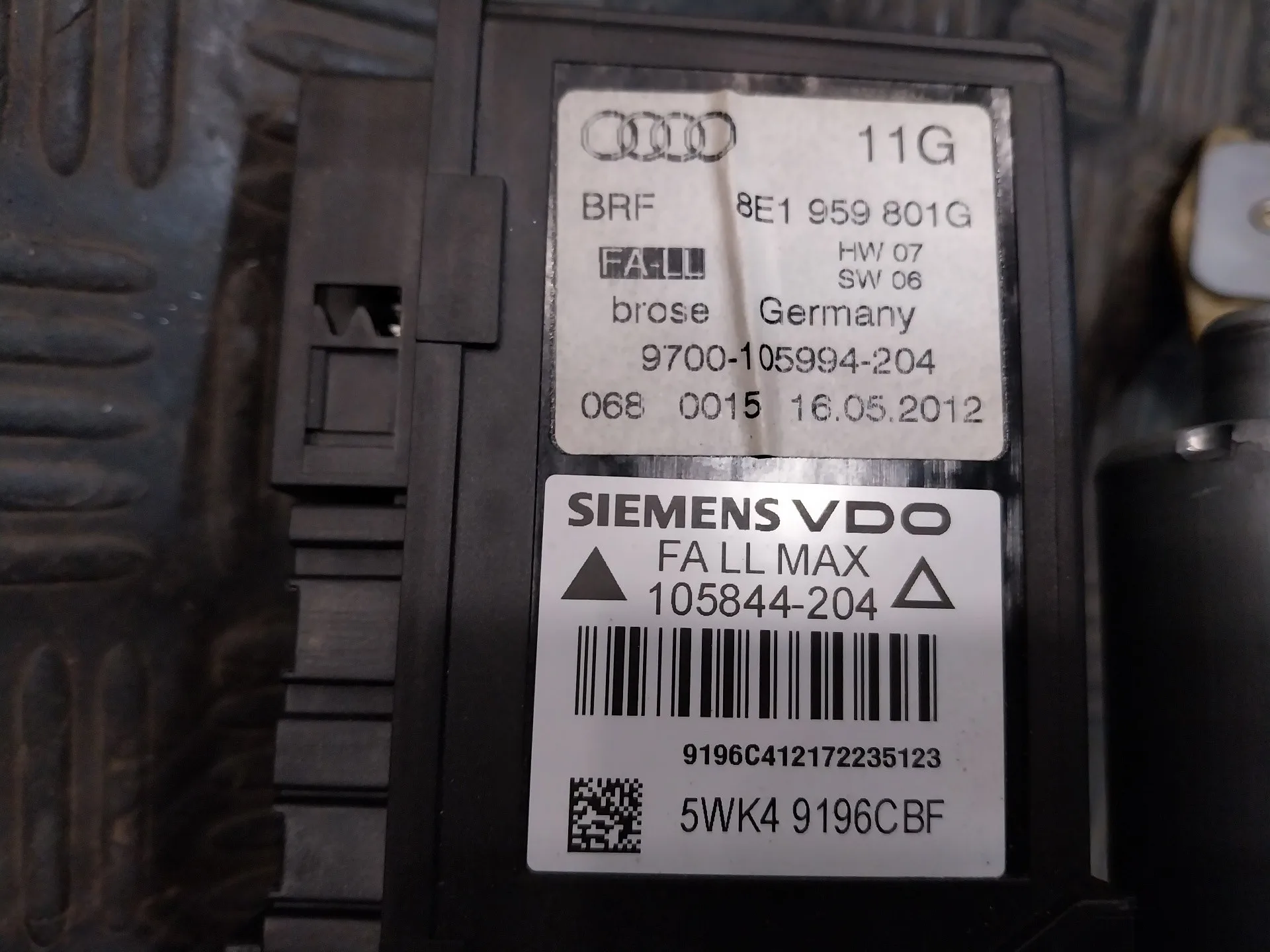 Elevalunas Delantero Izquierdo para Seat Exeo St (3R5)(2009>)