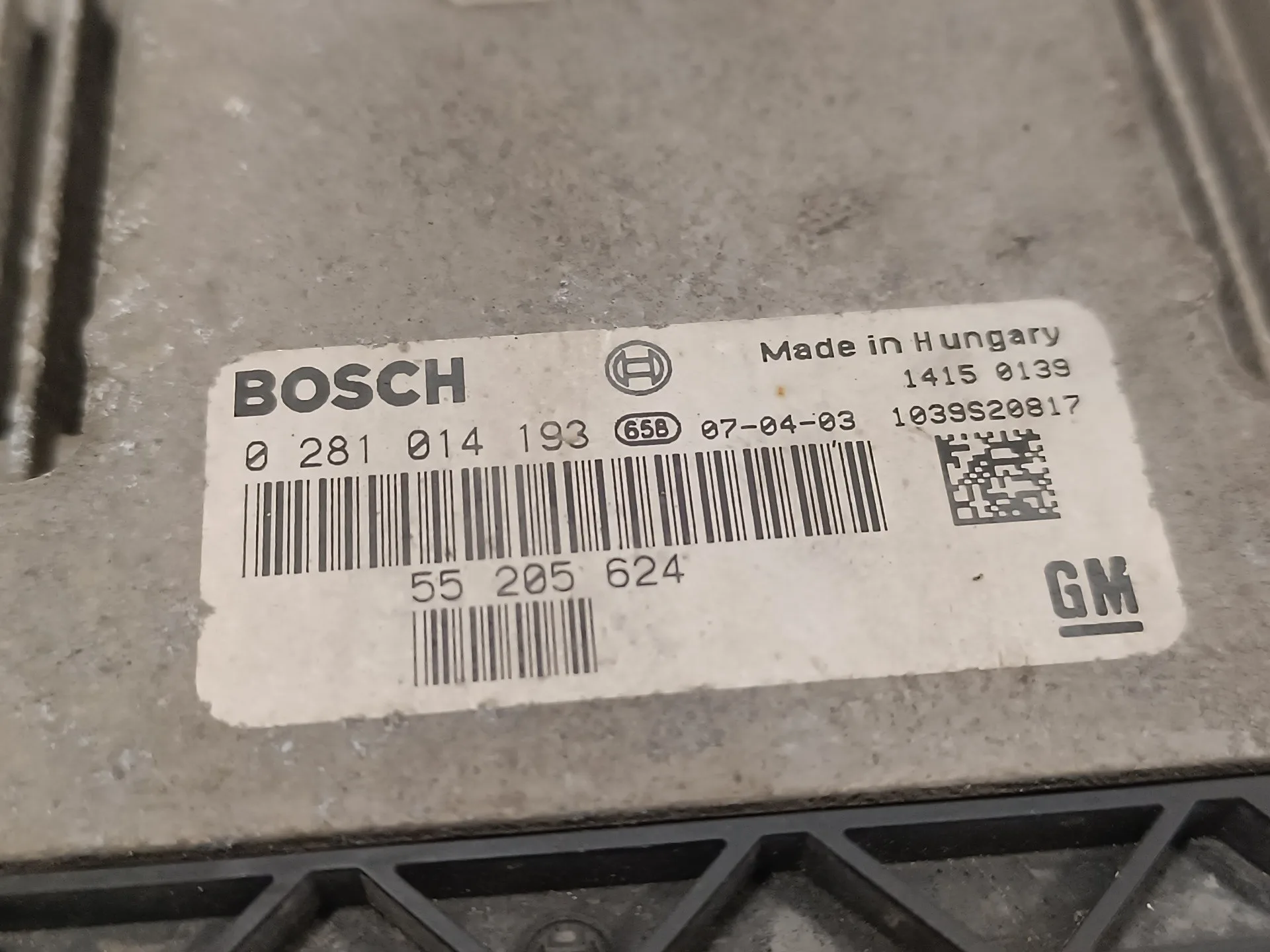 Centralita Motor Uce para Opel Astra Gtc