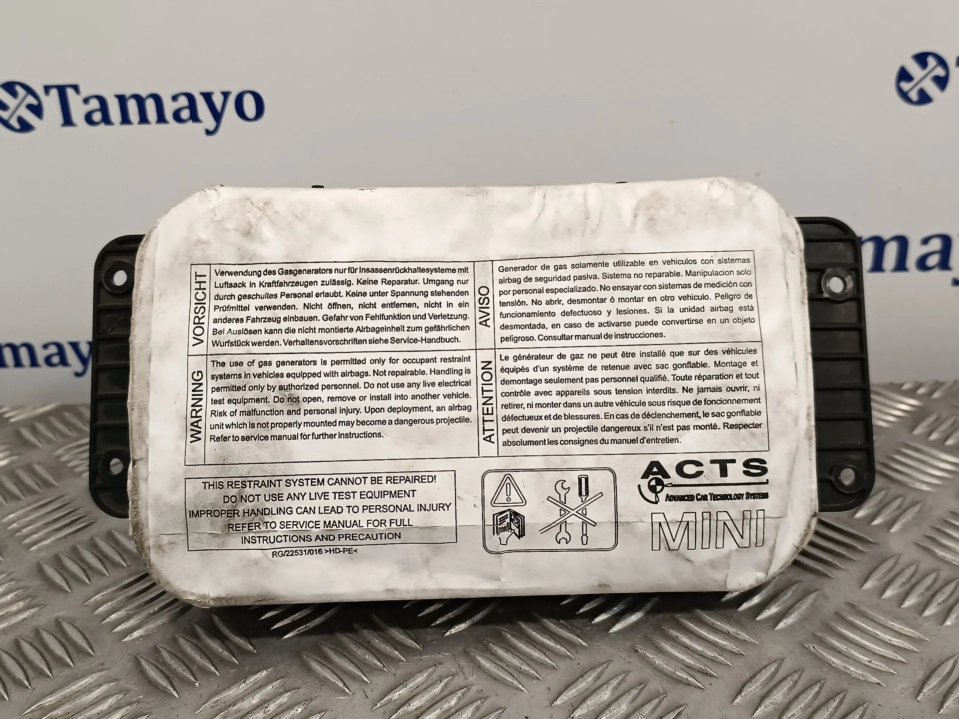 Airbag Delantero Derecho para Bmw Mini (R50,R53)