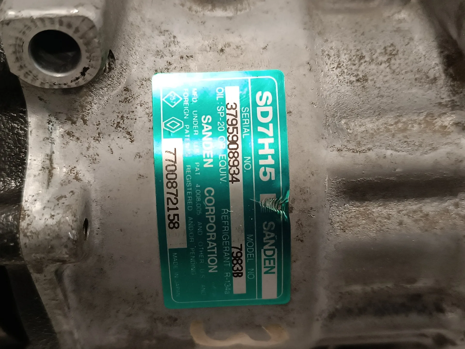 Compresor Aire Acondicionado para Mitsubishi Carisma Berlina 4 (Da0)