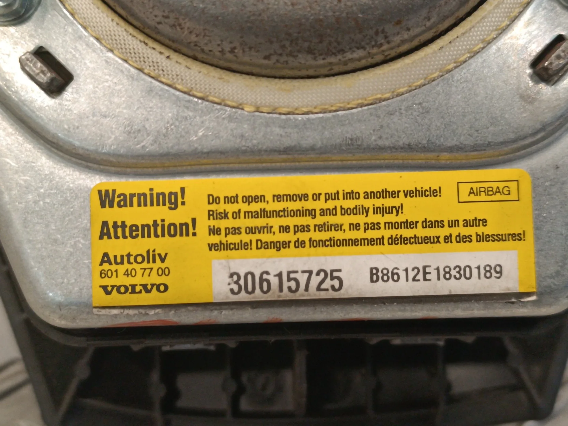 Airbag Delantero Izquierdo para Volvo S40 Berlina