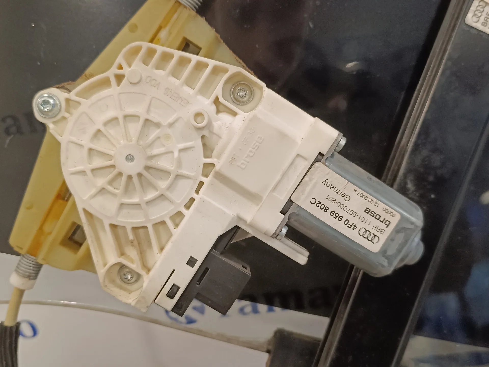 Elevalunas Trasero Derecho para Audi S6 Avant (4F5)
