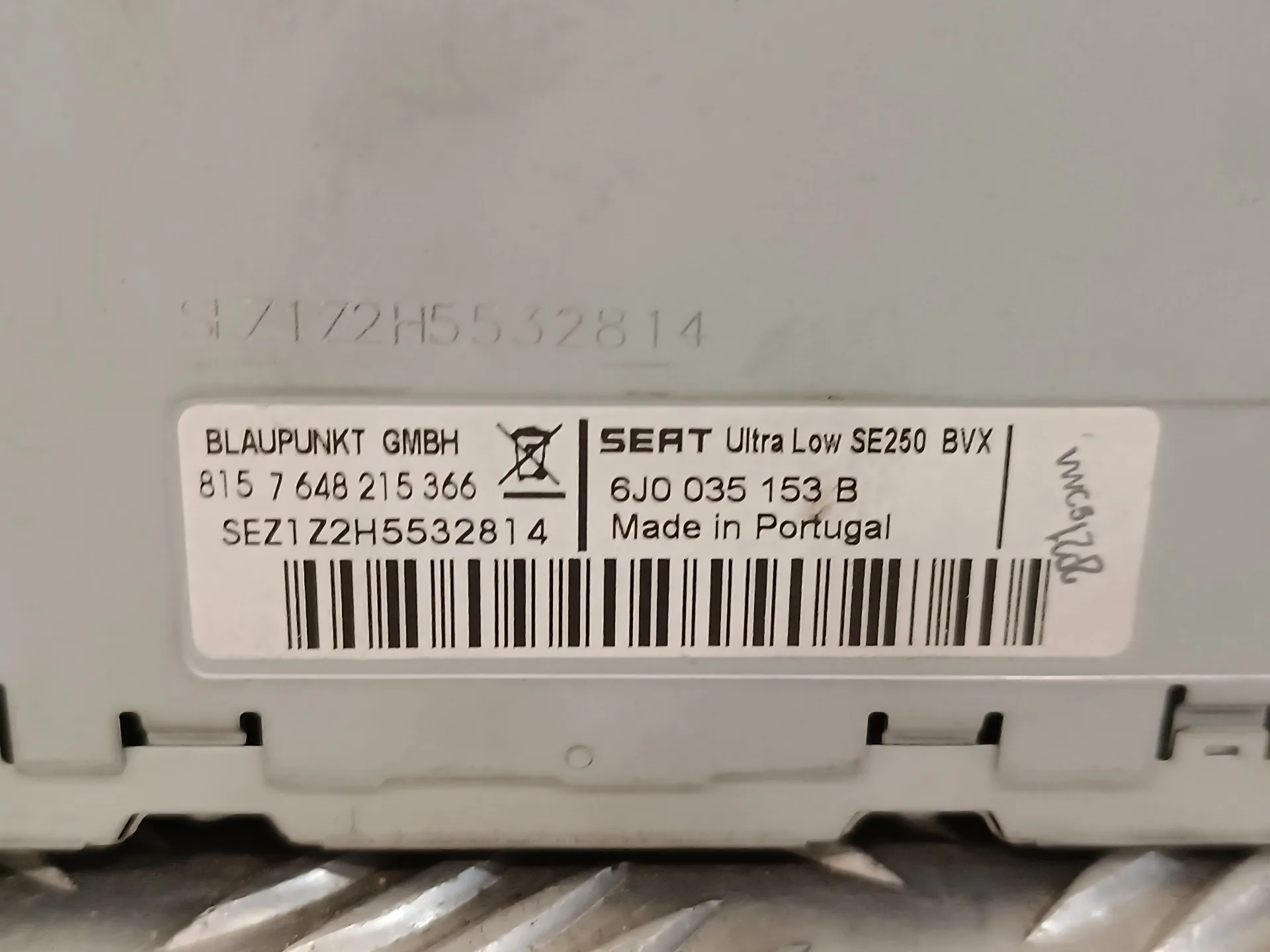 Sistema Audio / Radio Cd para Seat Ibiza Sc (6J1)