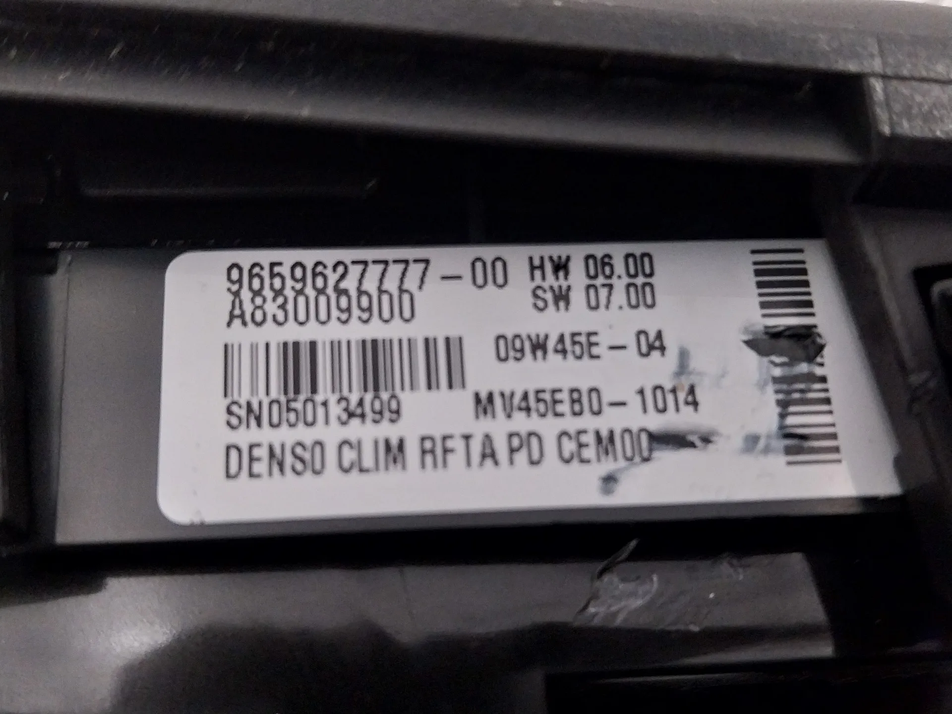 Mando Climatizador para Citroën C4 Picasso