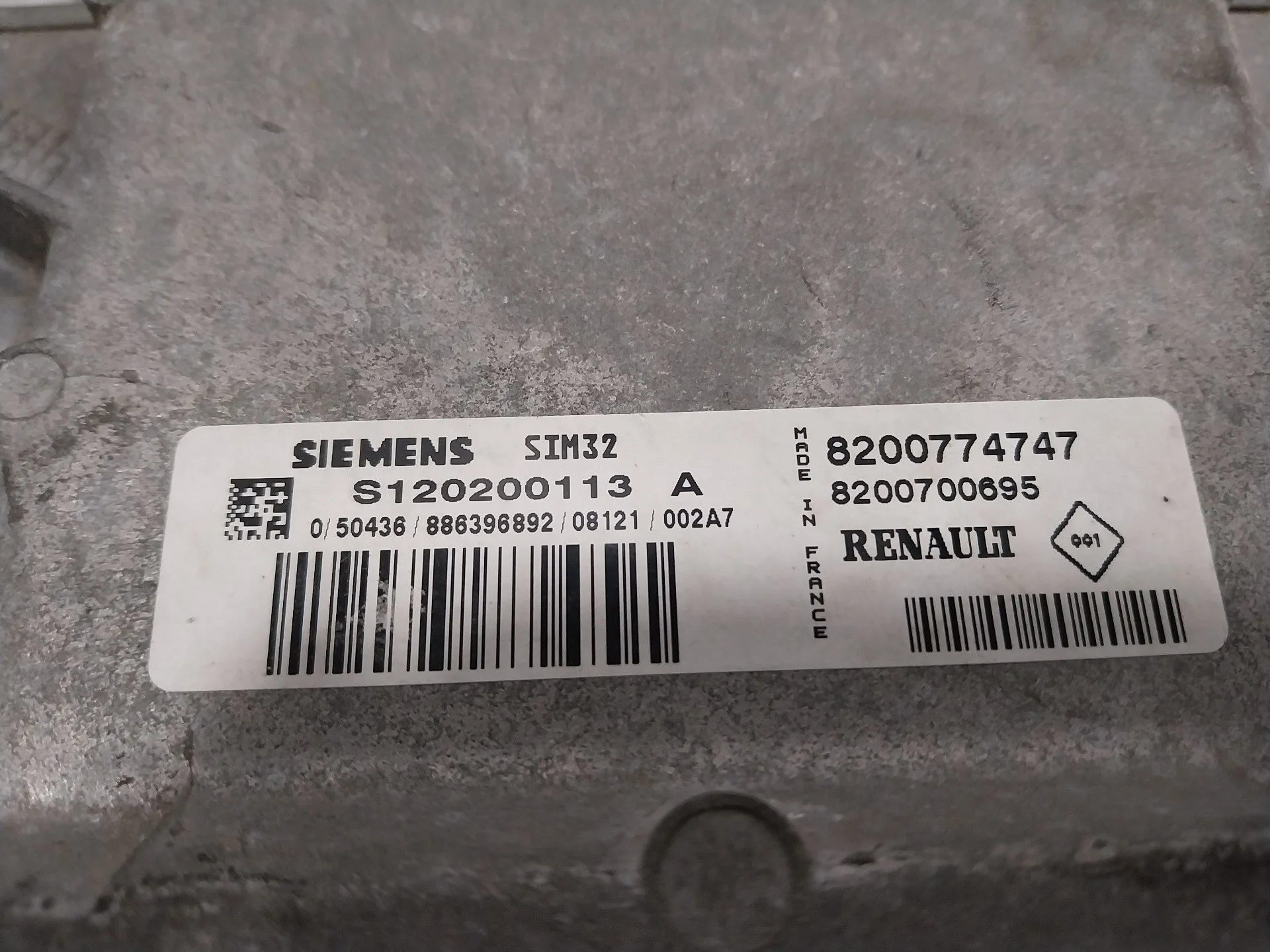 Centralita Motor Uce para Renault Twingo