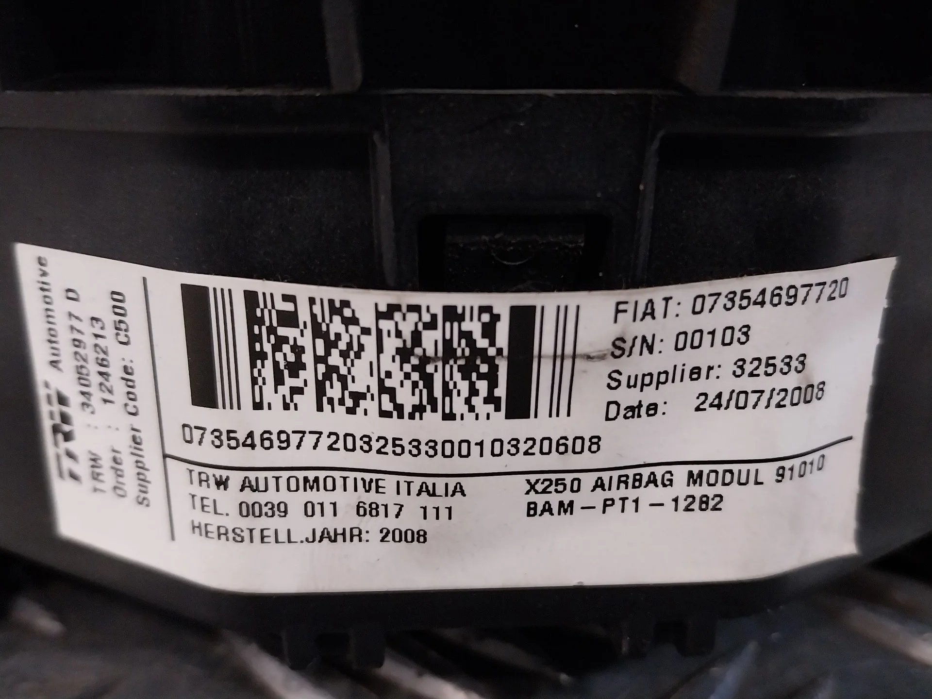 Airbag Delantero Izquierdo para Fiat Ducato Furgon