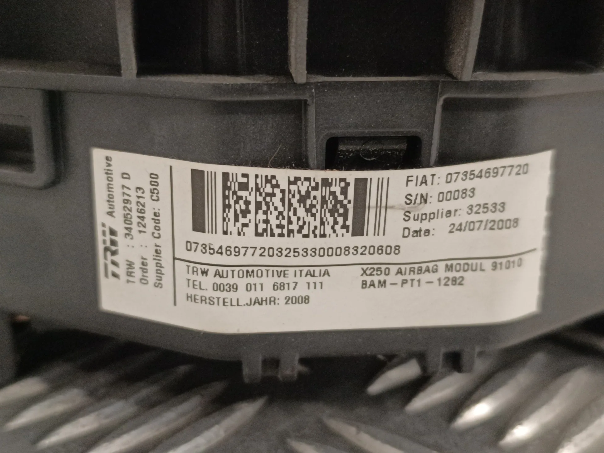 Airbag Delantero Izquierdo para Fiat Ducato Furgon