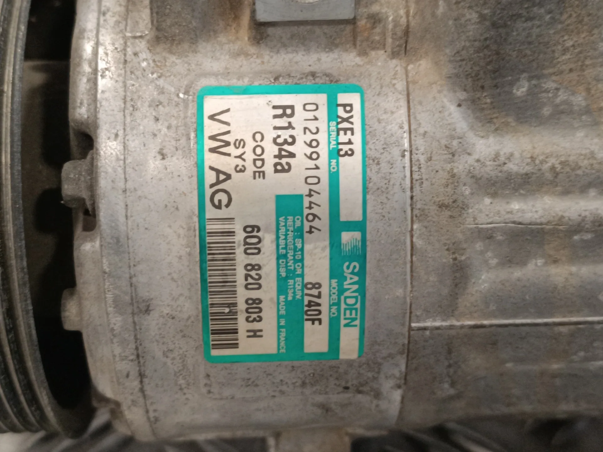 Compresor Aire Acondicionado para Skoda Fabia (6Y2/6Y3)