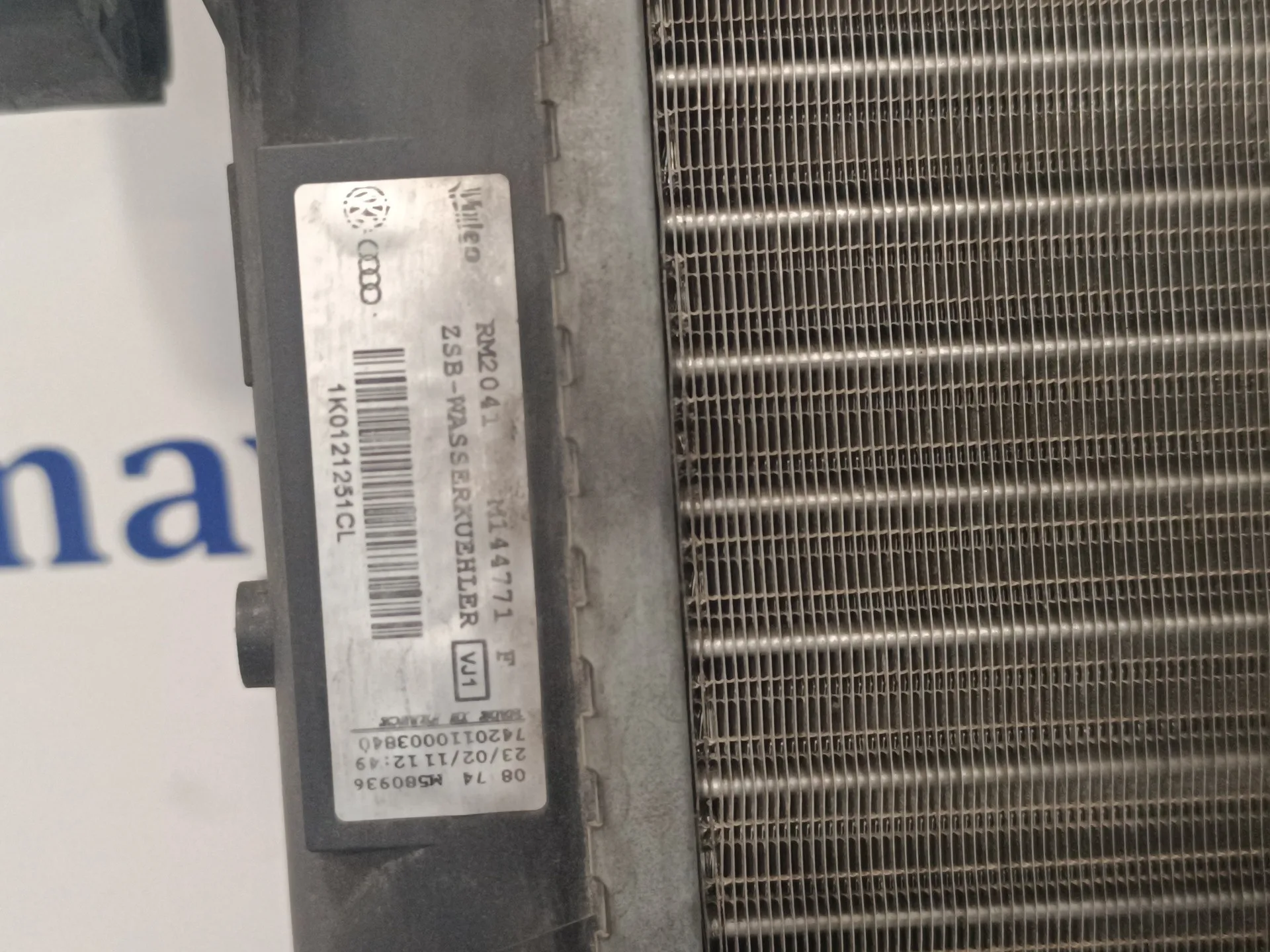 Radiador Agua para Skoda Yeti