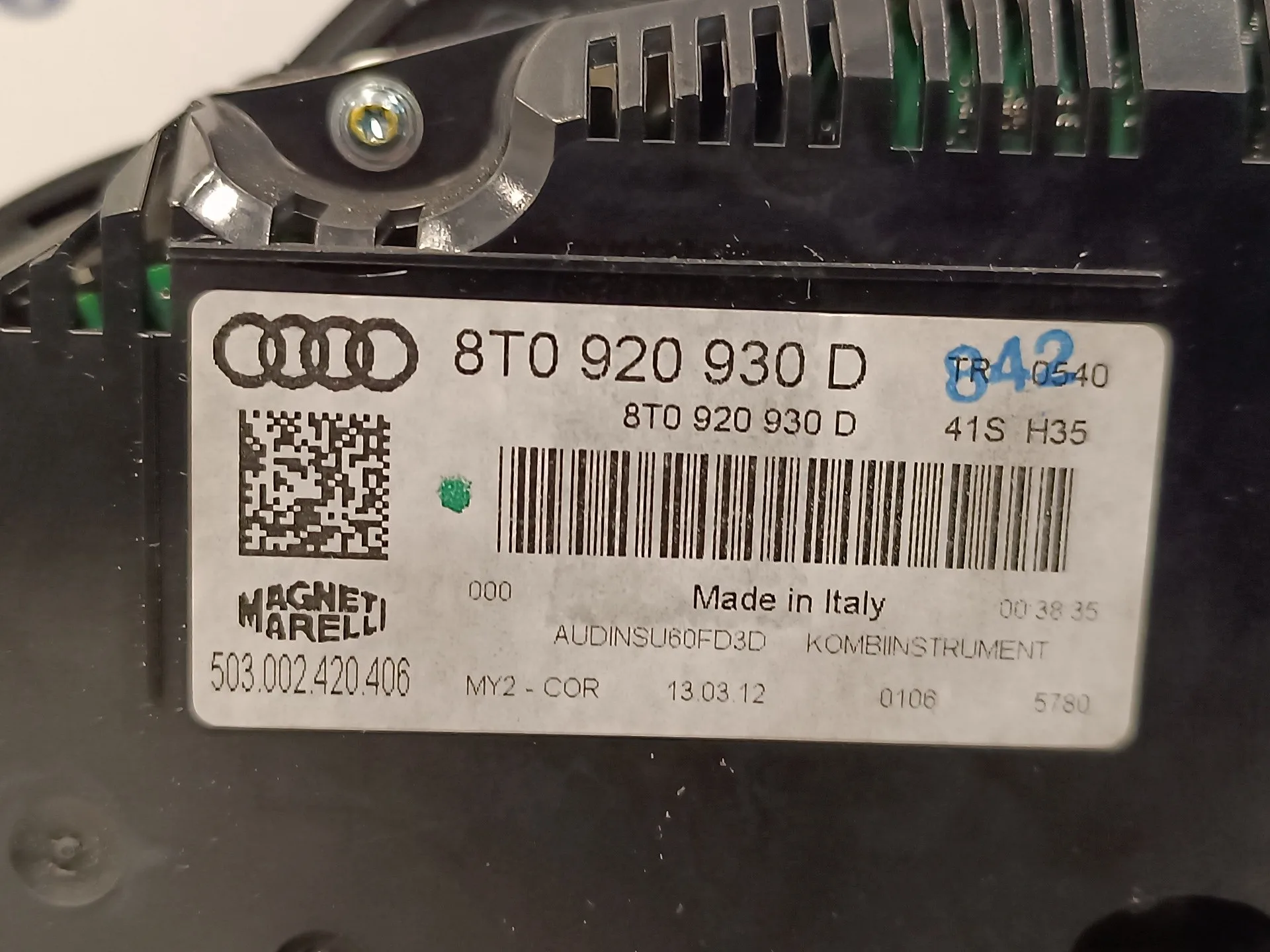 Cuadro Instrumentos para Audi A5 Coupe (8T)