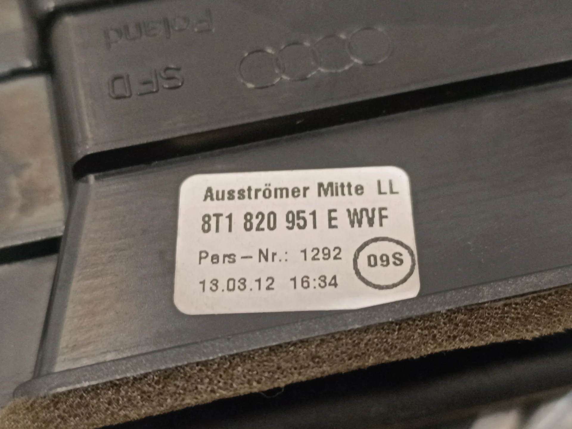 Rejilla Aireadora para Audi A5 Coupe (8T)