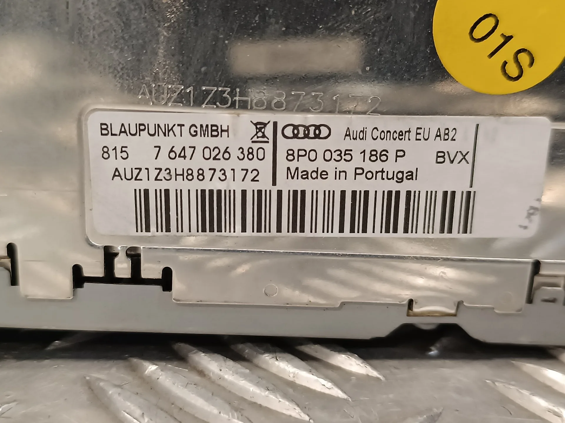 Sistema Audio / Radio Cd para Audi A3 Sportback (8P)