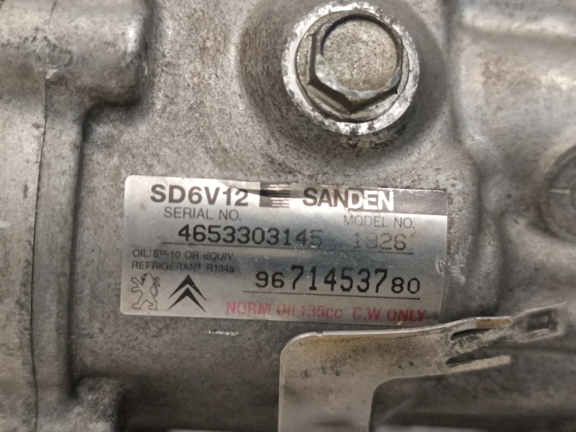Compresor Aire Acondicionado para Peugeot 206+