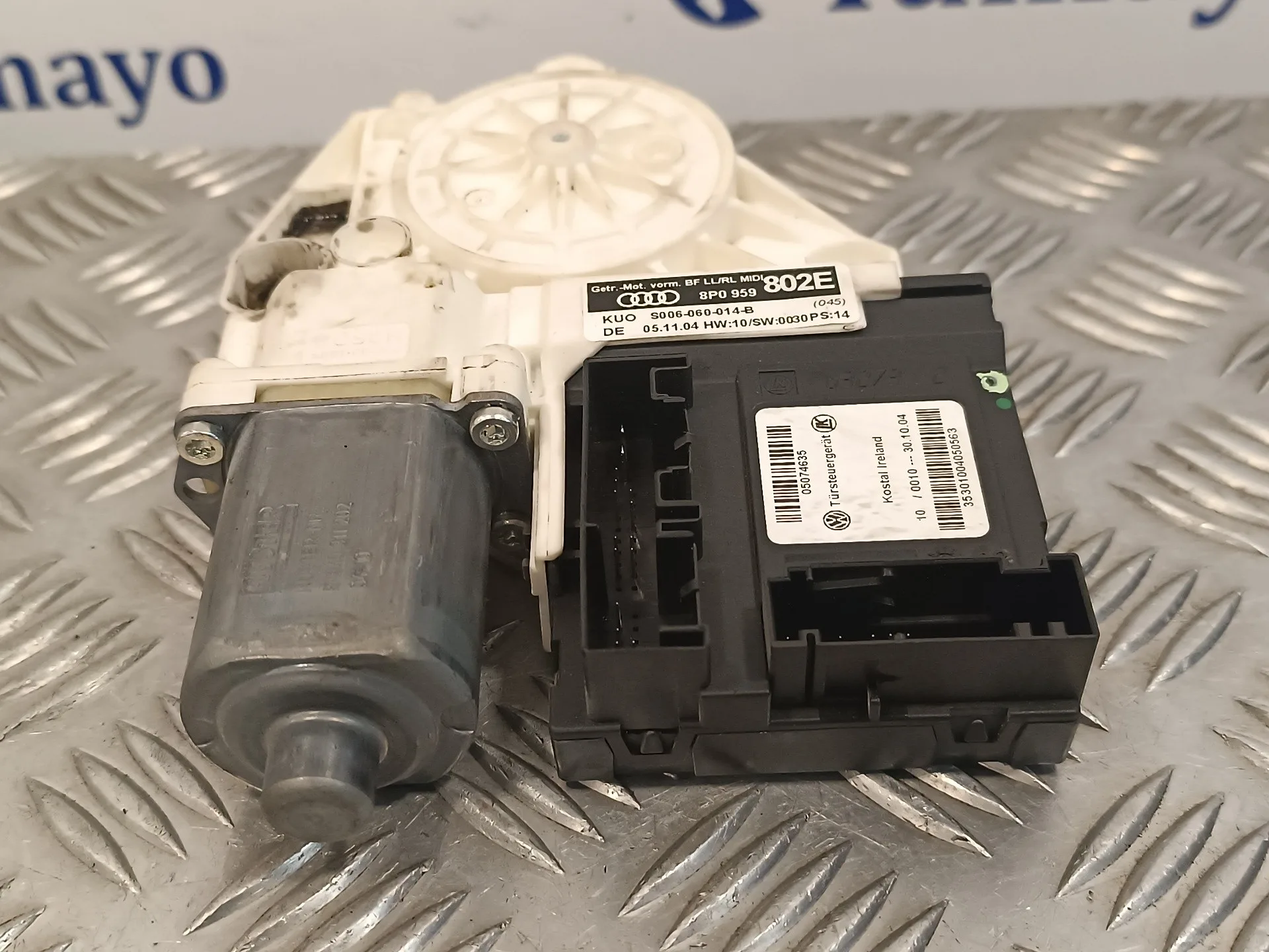 Motor Elevalunas Delantero Derecho para Audi A3 Sportback (8P)