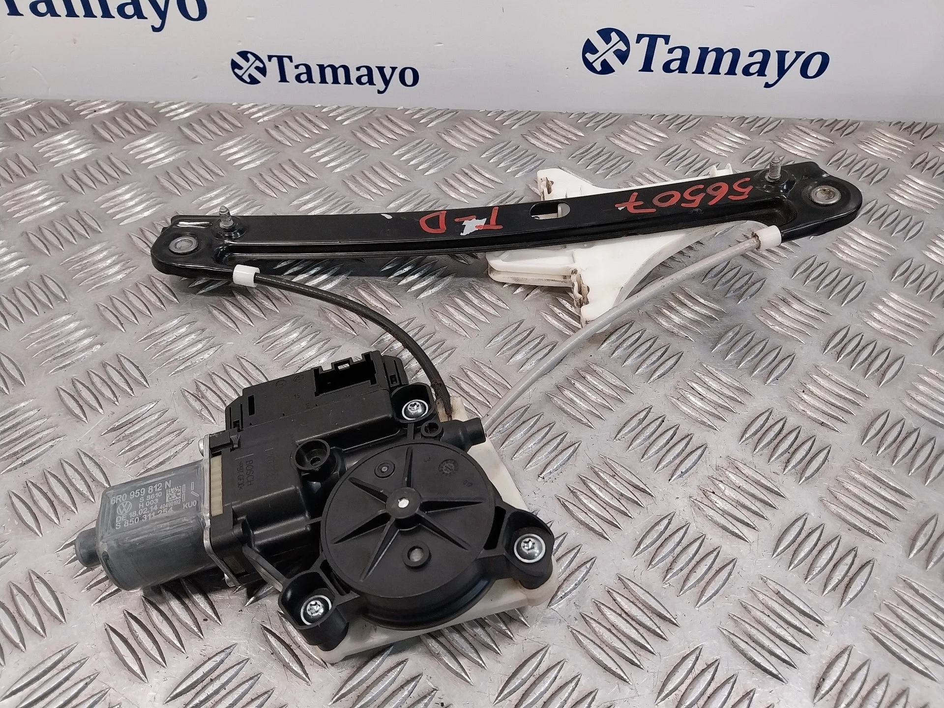 Elevalunas Trasero Derecho para Volkswagen Polo (6C1)