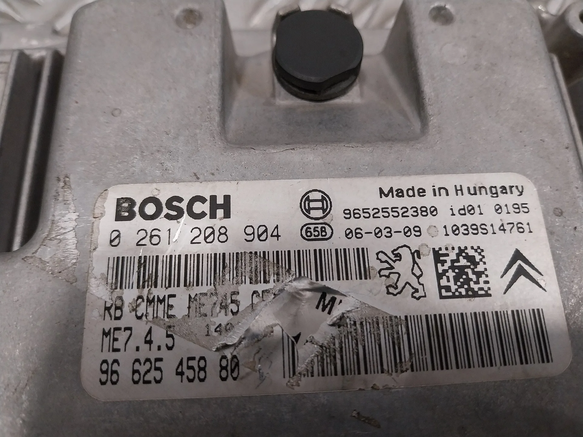 Centralita Motor Uce para Peugeot 1007