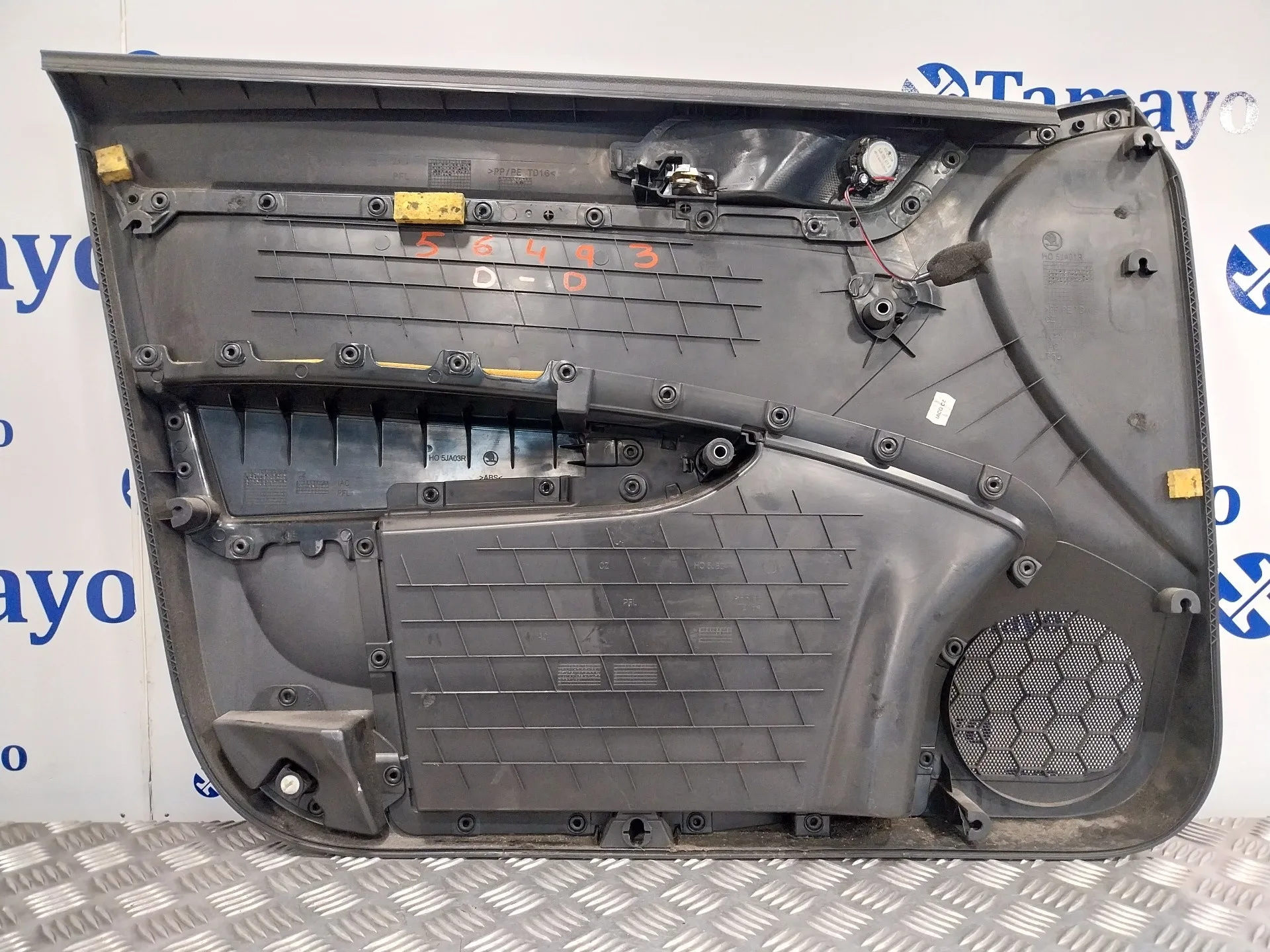 Guarnecido Puerta Delantera Derecha para Skoda Rapid