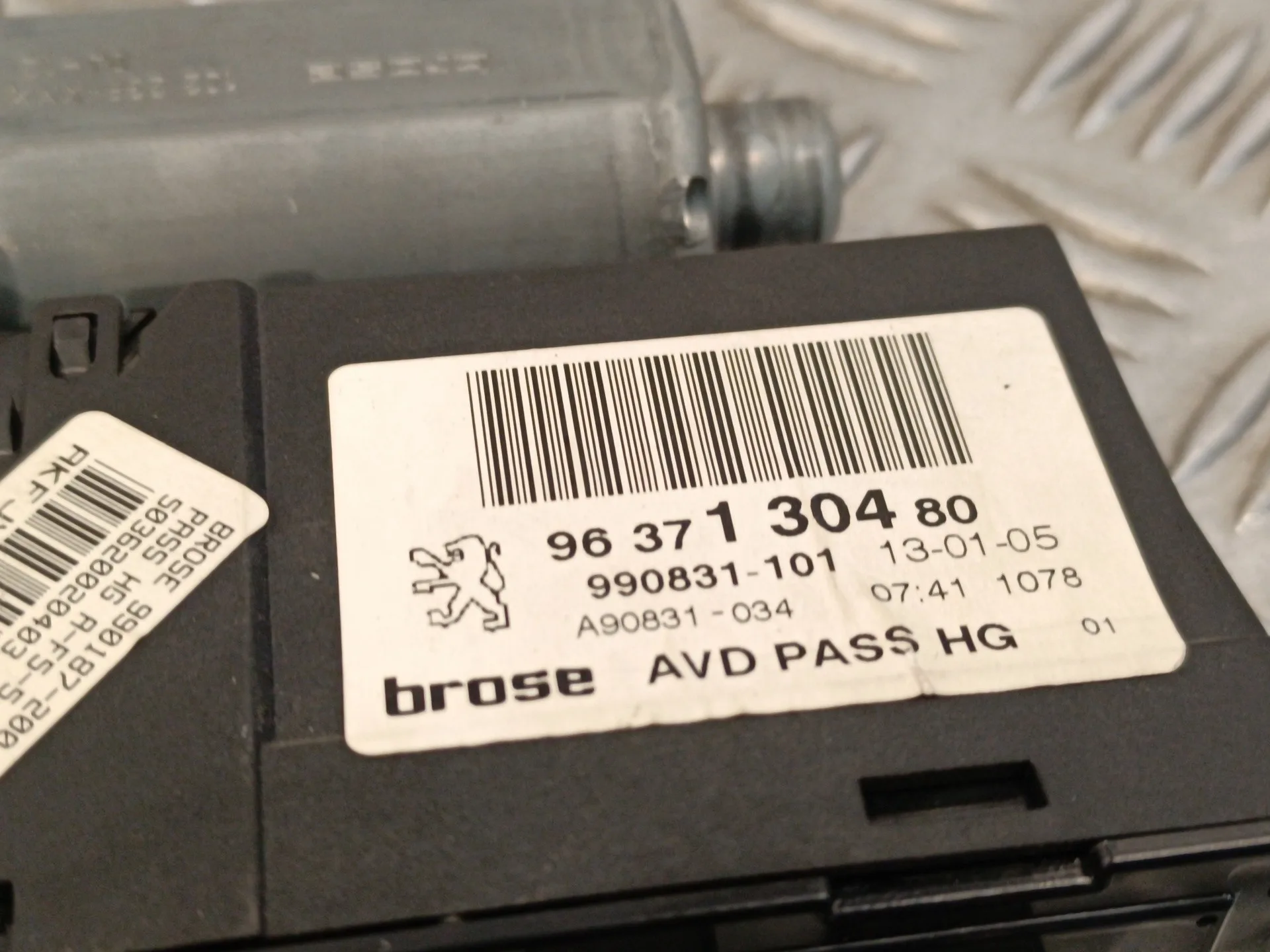 Motor Elevalunas Delantero Derecho para Peugeot 307 Break / Sw (S1)