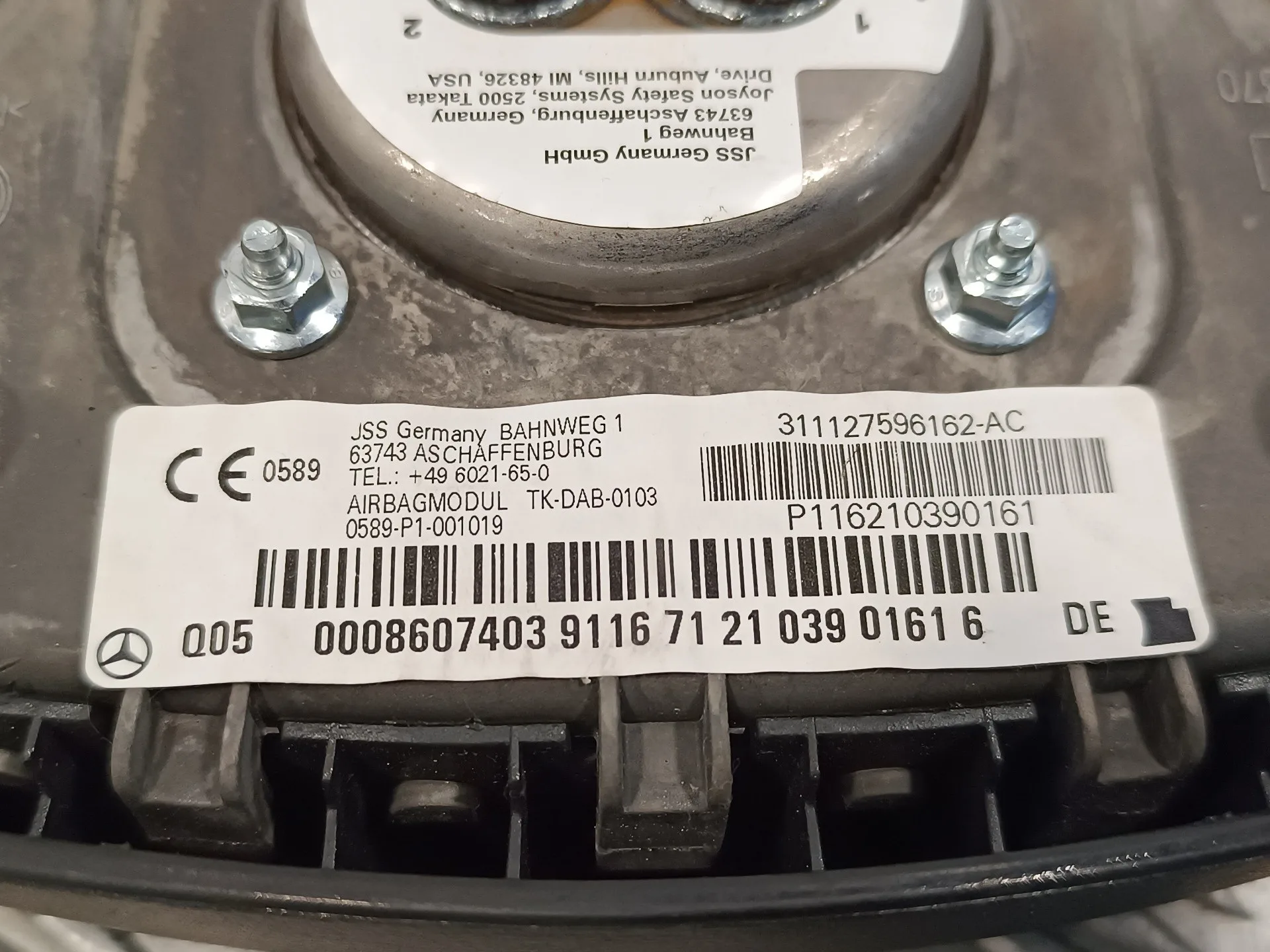 Airbag Delantero Izquierdo para Mercedes-Benz Clase A (W169)