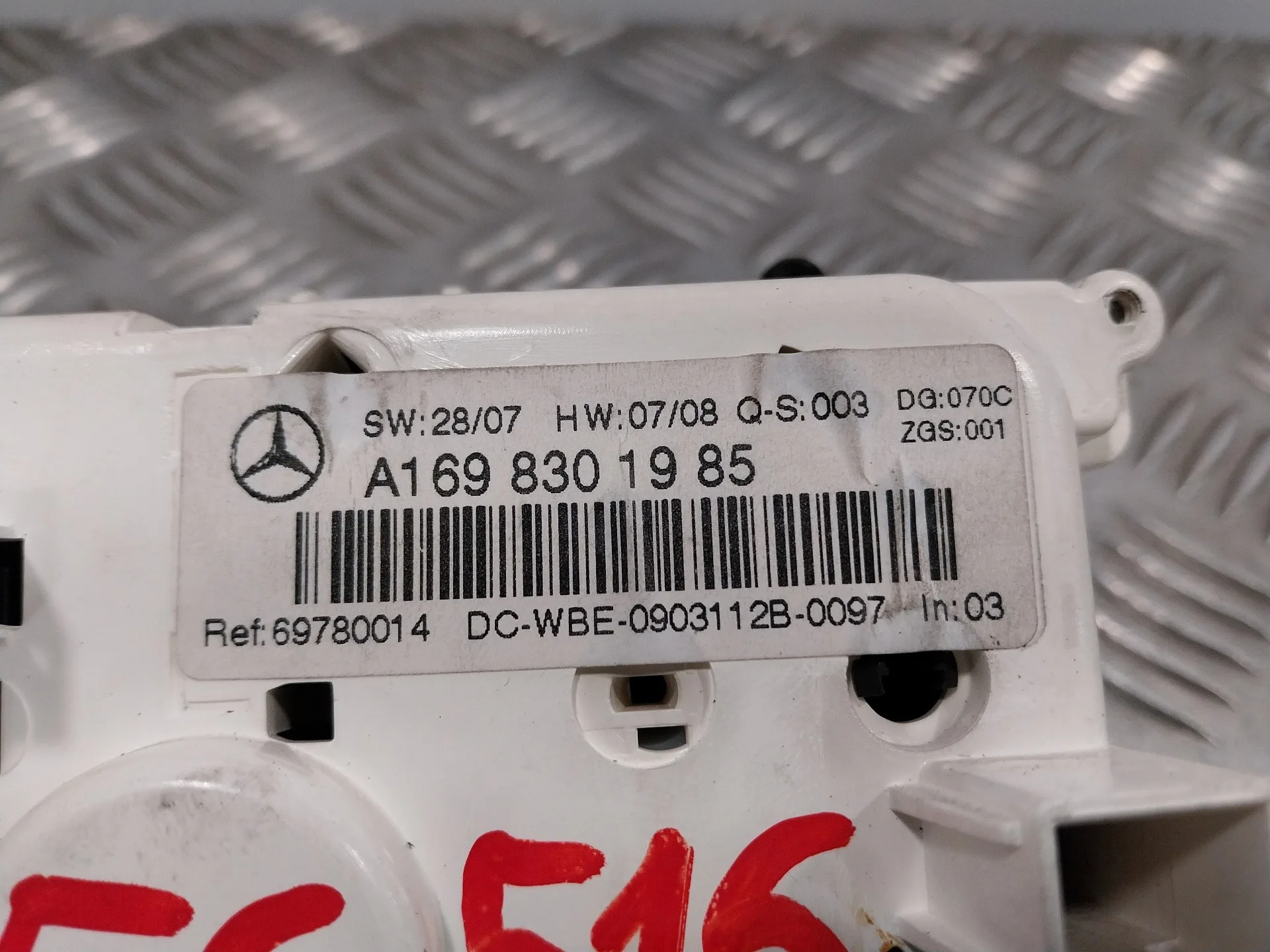 Mando Climatizador para Mercedes-Benz Clase A (W169)