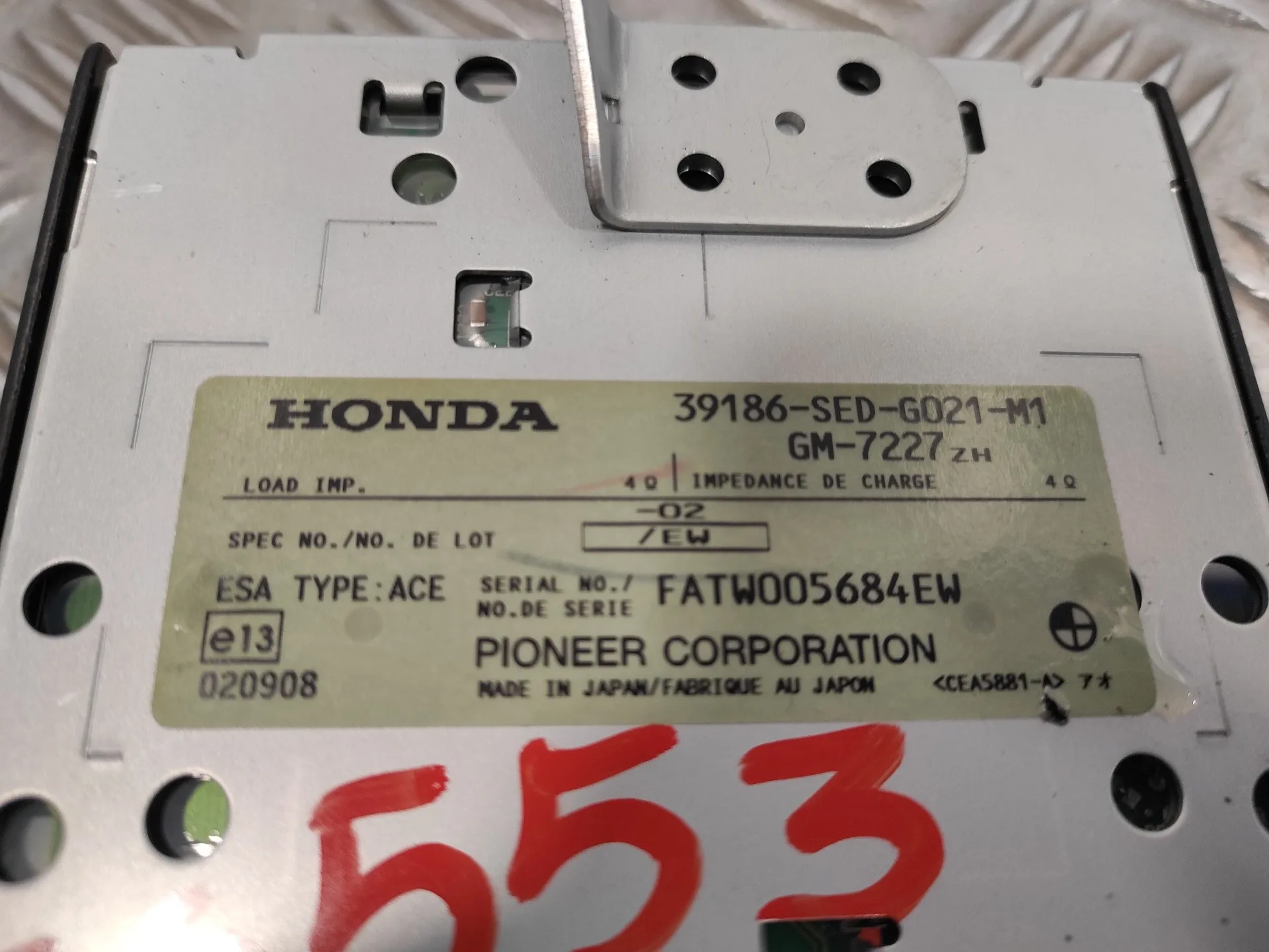 Amplificador De Antena para Honda Accord Tourer (Cn/Cm)