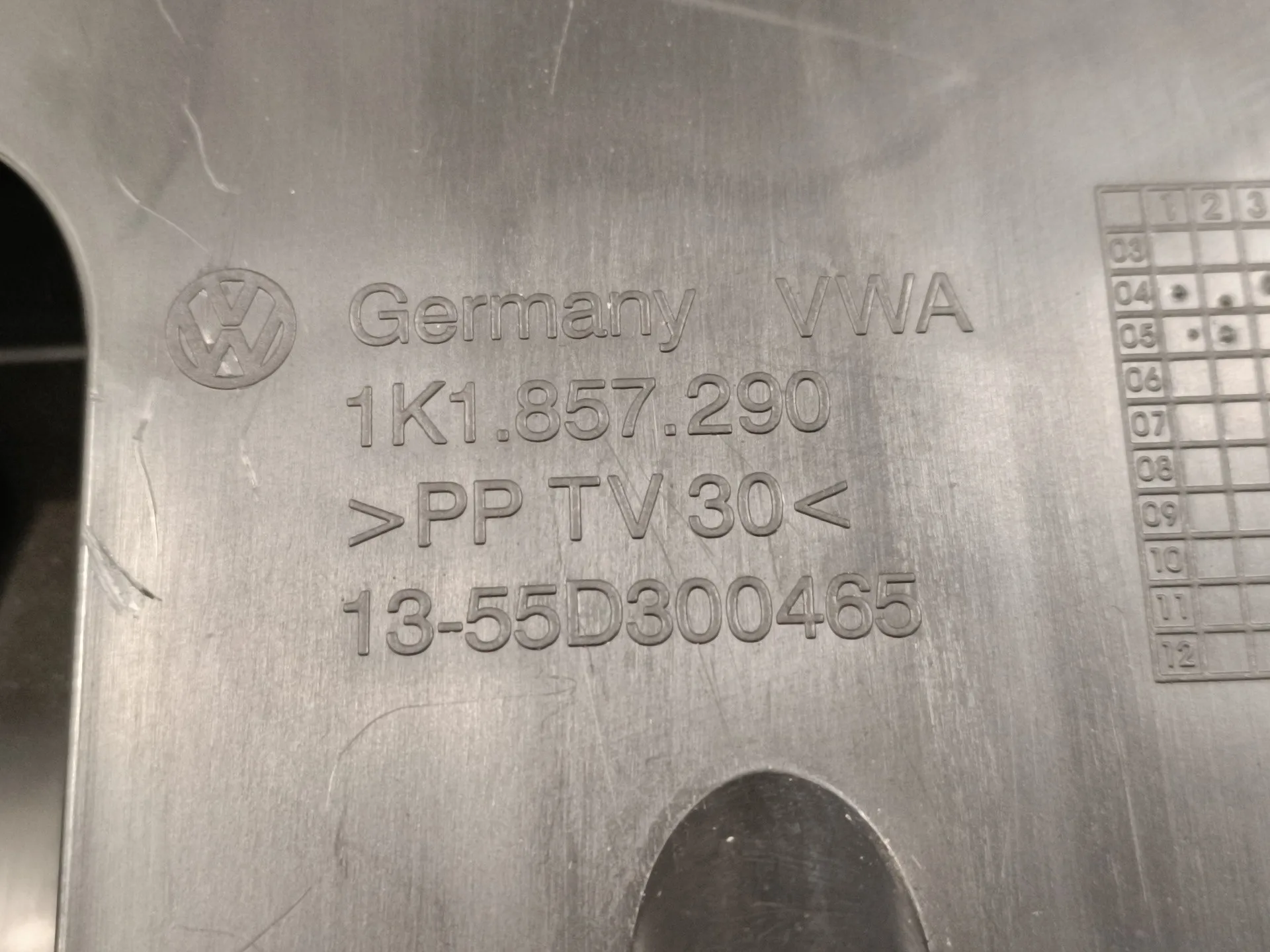 Guantera para Volkswagen Golf V Berlina (1K1)