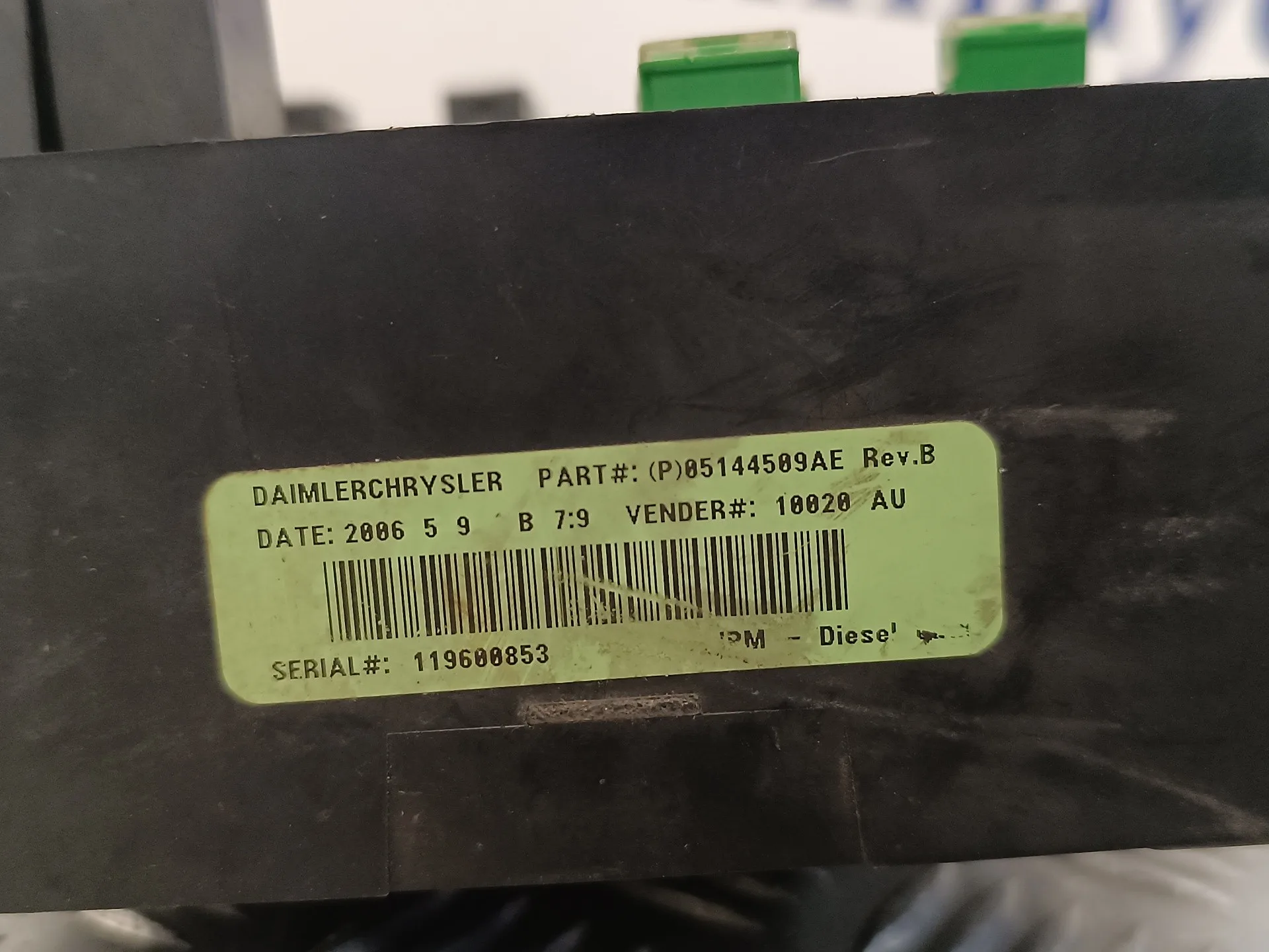 Caja Reles / Fusibles para Chrysler Voyager (Rg)